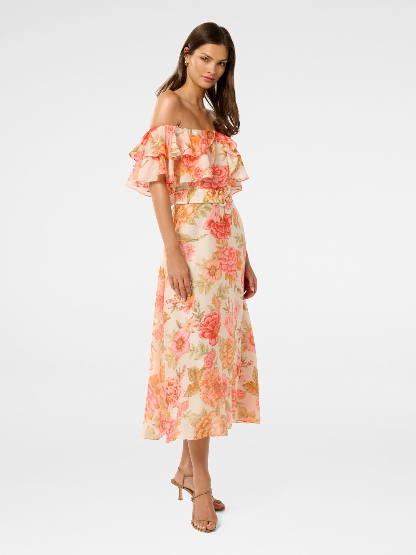 Forever New Jemima Ruffle Midi Dress
