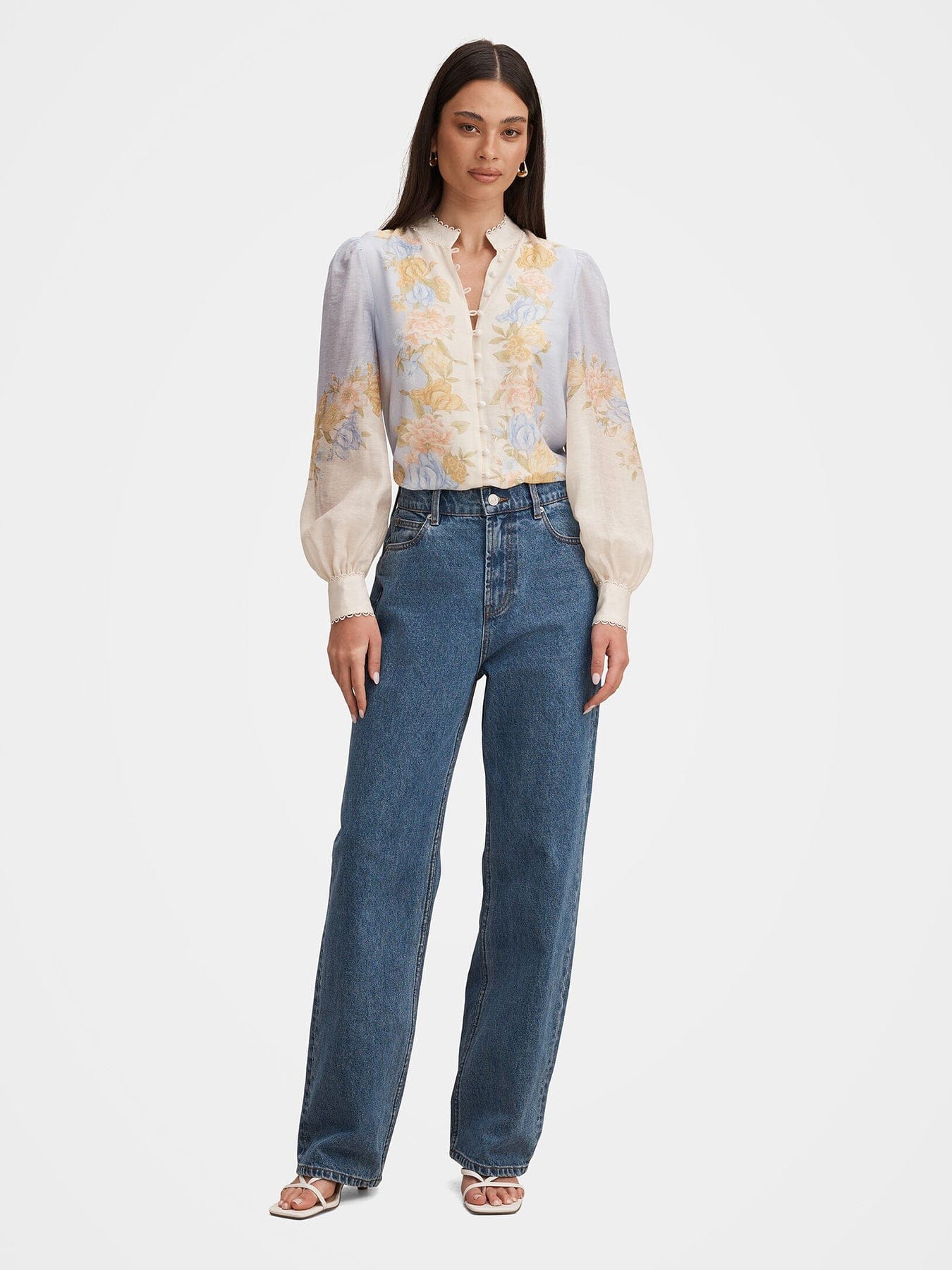 Forever New Emma Trimmed Blouse