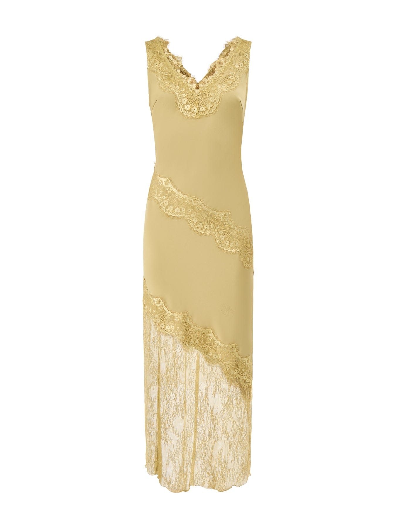 Pretty Lavish Robin Lace Maxi Slip Dress Green