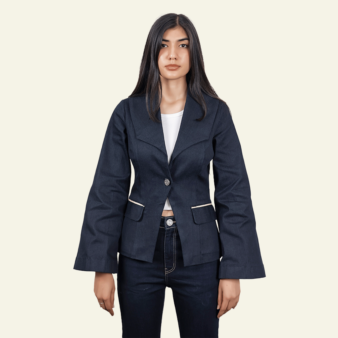Old Gene Women’s Dark Selvedge Blazer - Women Liberation