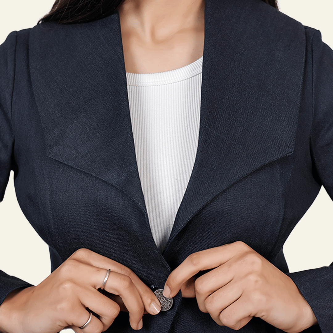Old Gene Women’s Dark Selvedge Blazer - Women Liberation