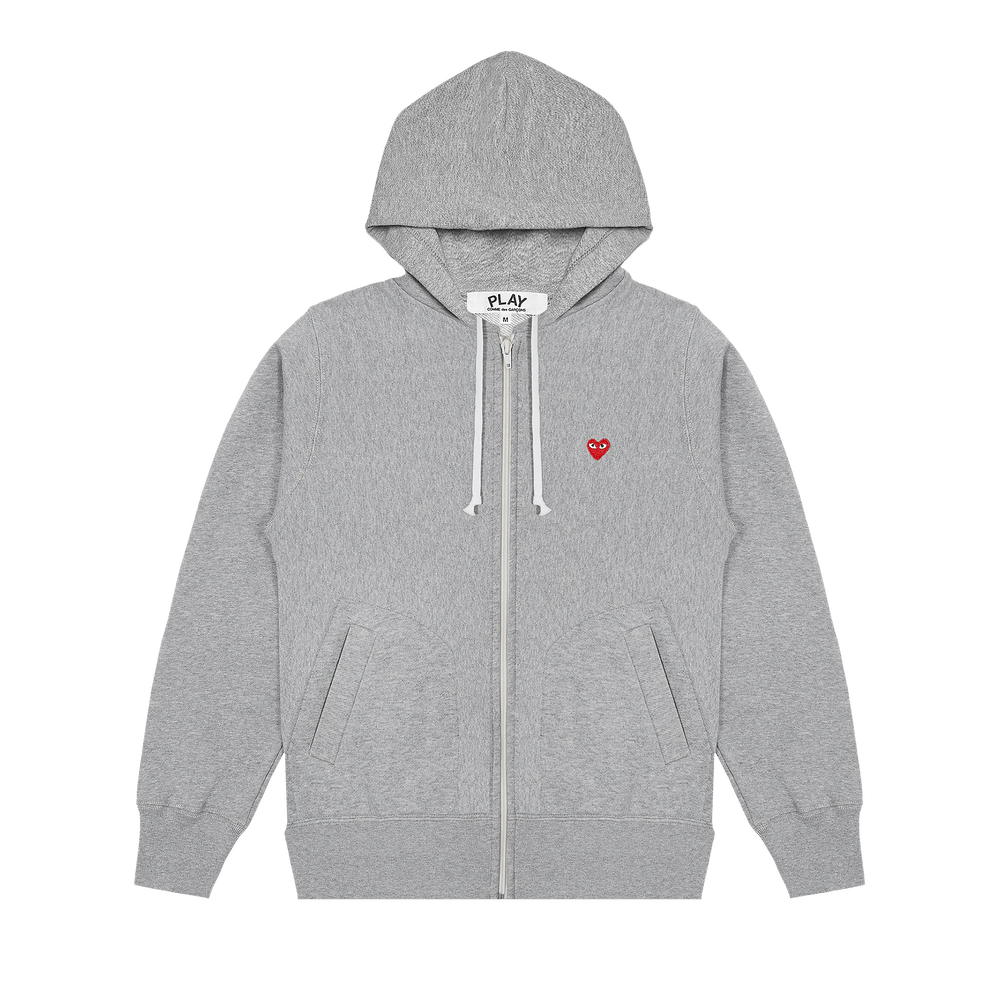 Comme des Garçons PLAY Small Heart Hoodie Grey