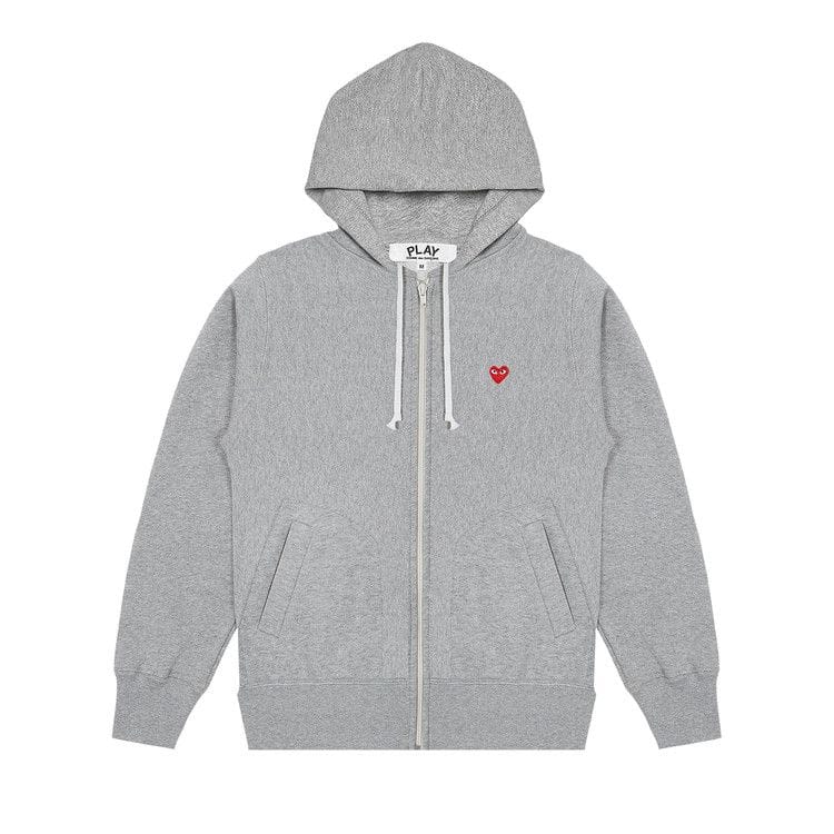 Comme des Garçons PLAY Small Heart Hoodie Grey