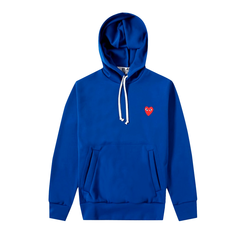 Comme des Garçons PLAY Logo Patch Hoodie Navy