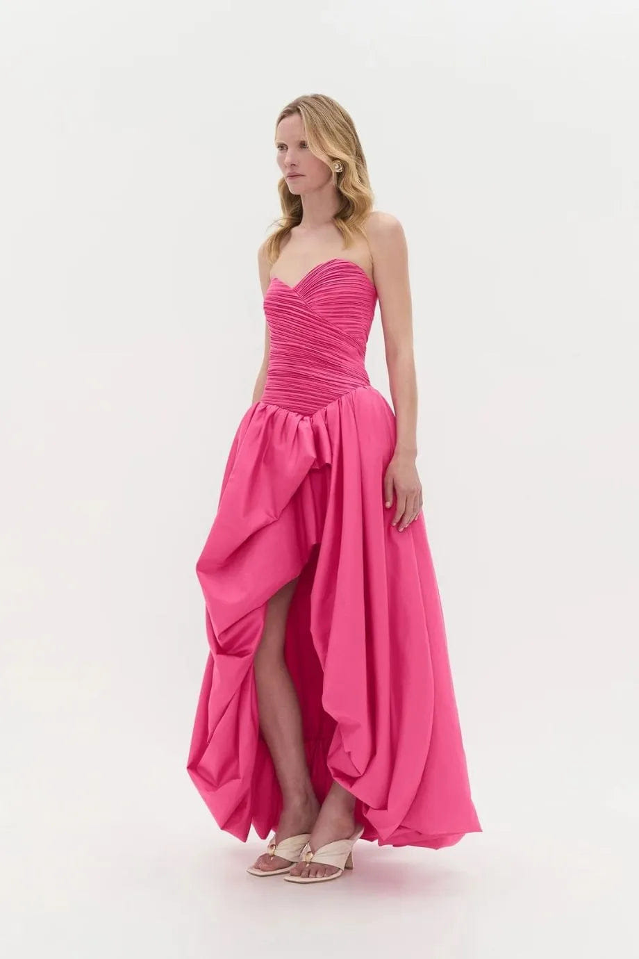 Aje Estelle Cotton Maxi Dress in Pink