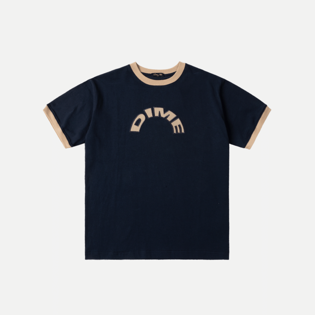 Dime MTL Arch Ringer T - Shirt – Navy