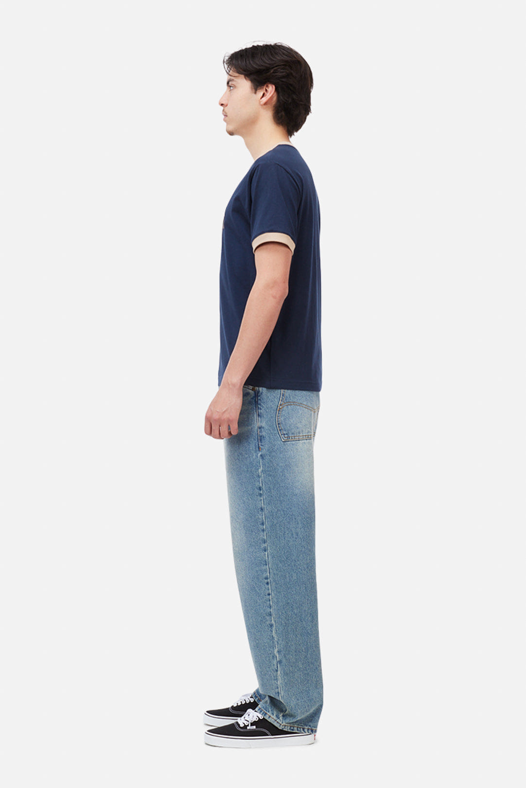 Dime MTL Arch Ringer T - Shirt – Navy