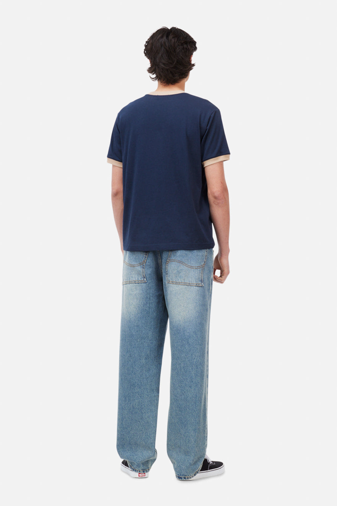 Dime MTL Arch Ringer T - Shirt – Navy