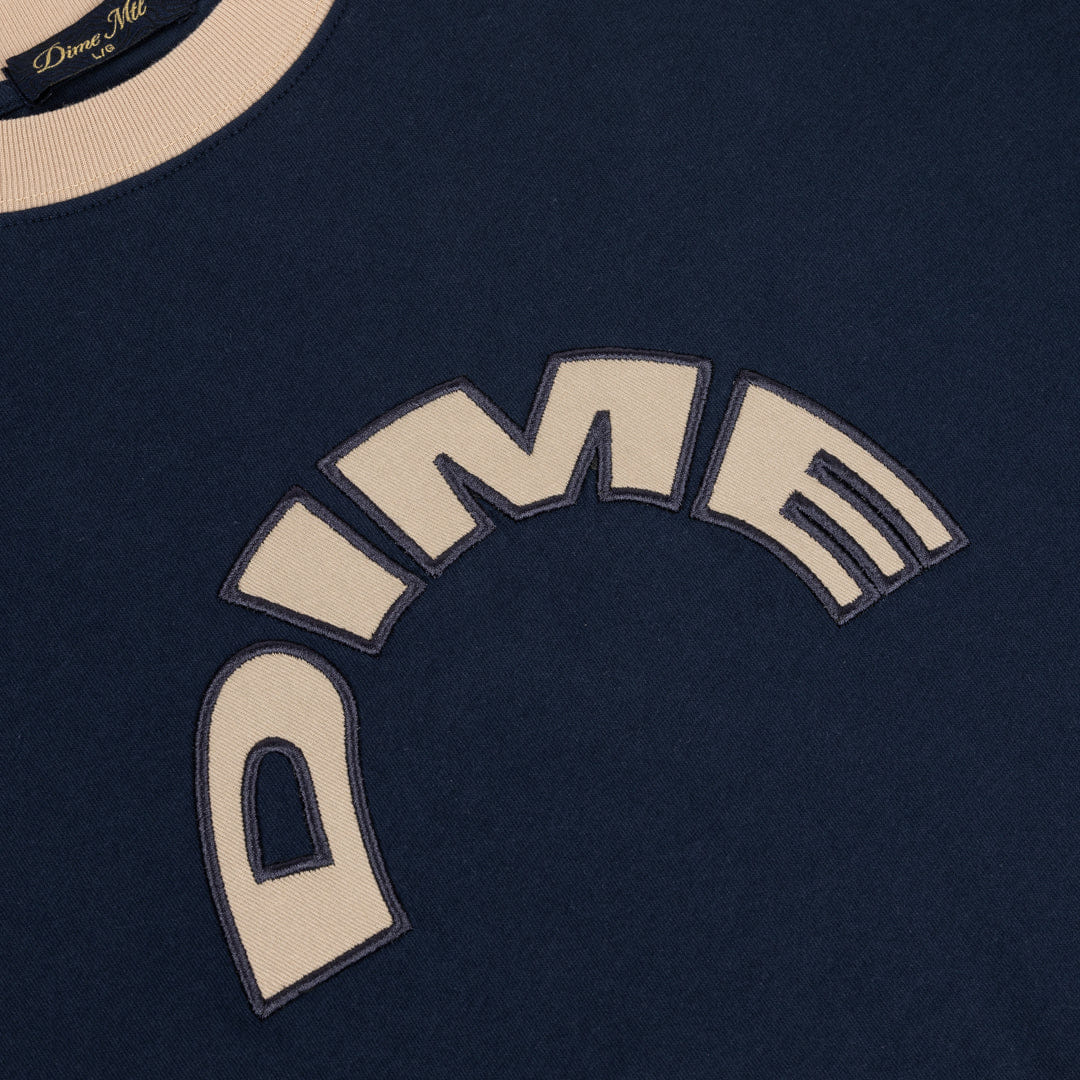 Dime MTL Arch Ringer T - Shirt – Navy