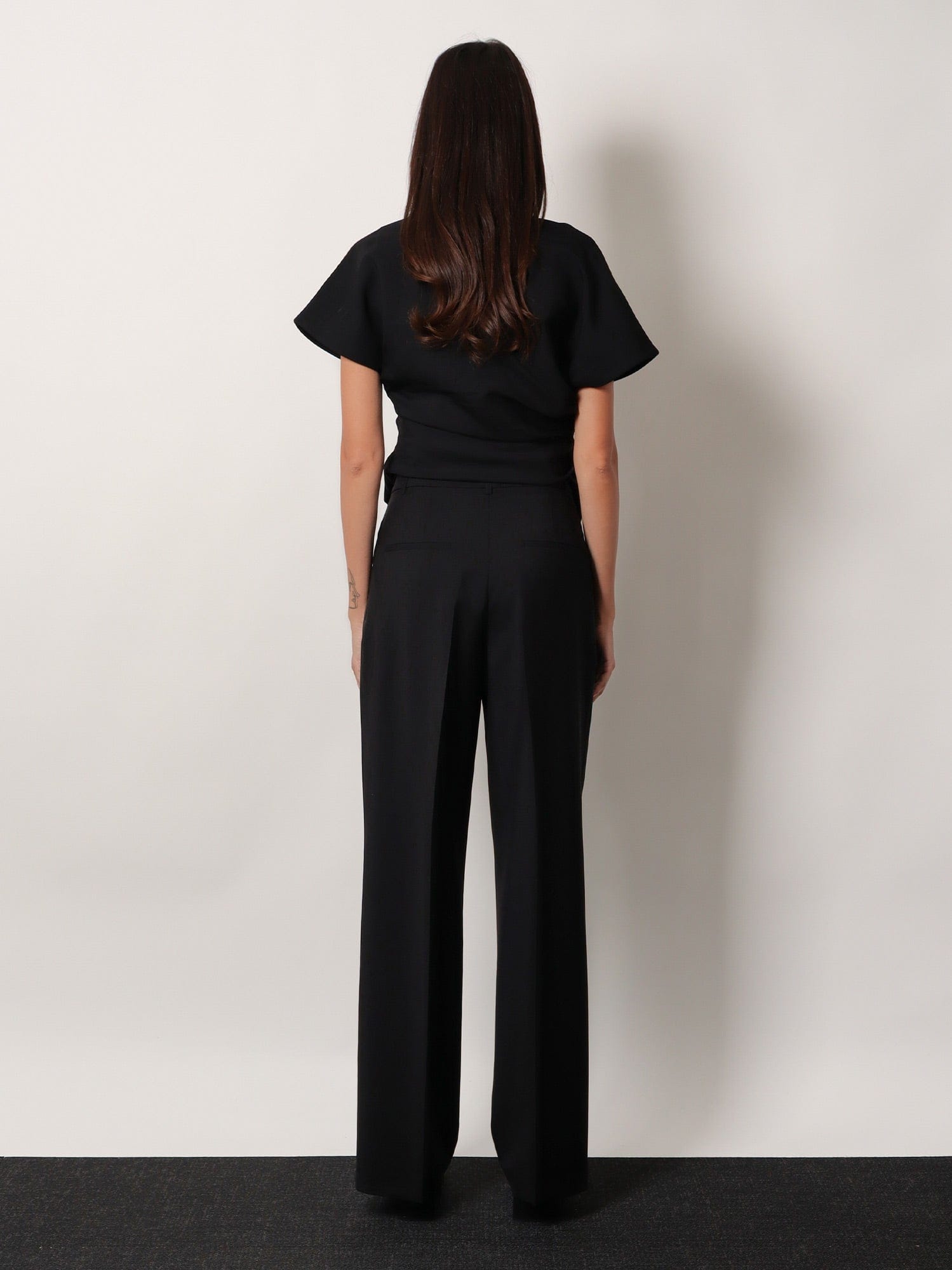 ROHE Midwaist wool blend trousers