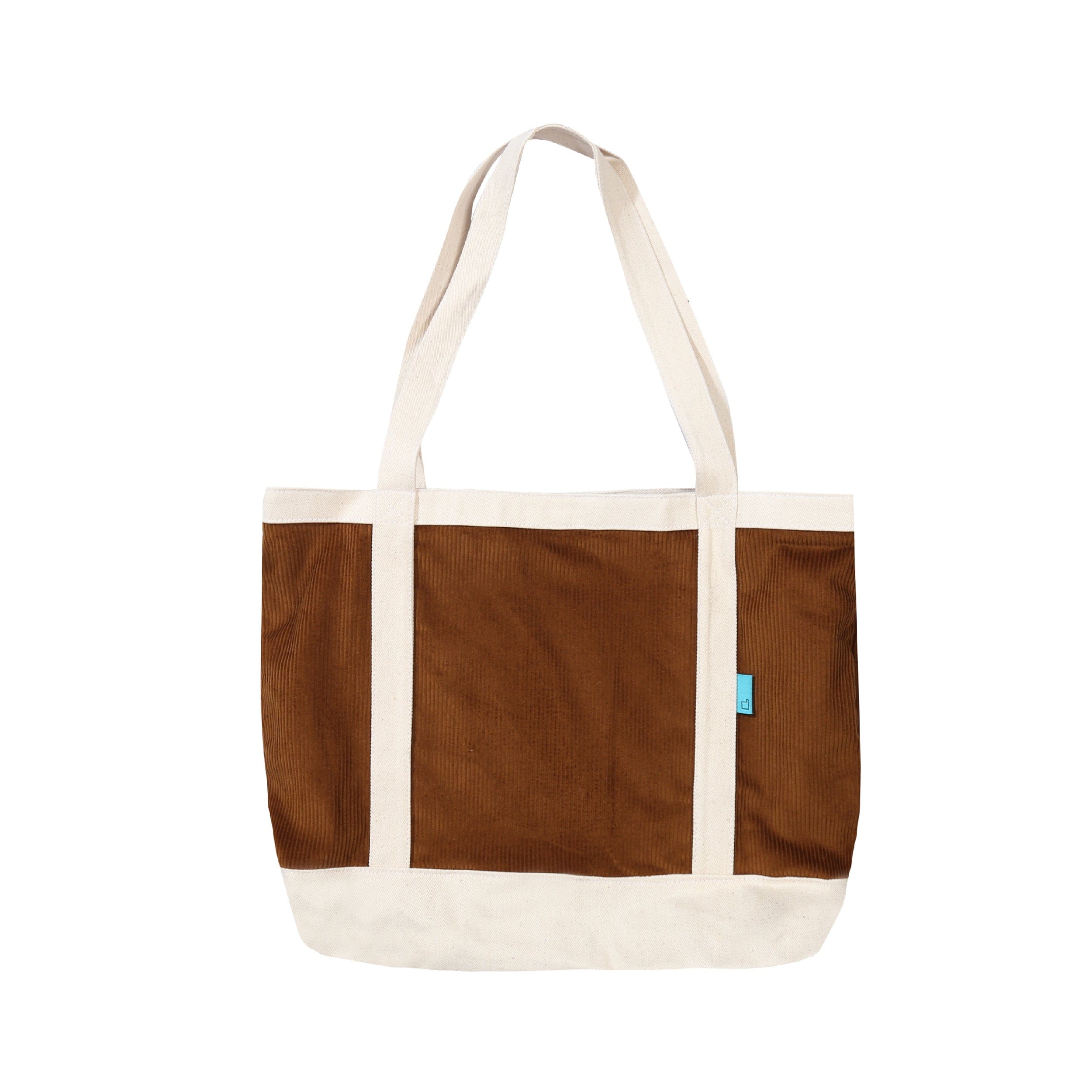 Dovetail Haven Cord Totebag - Brown/White