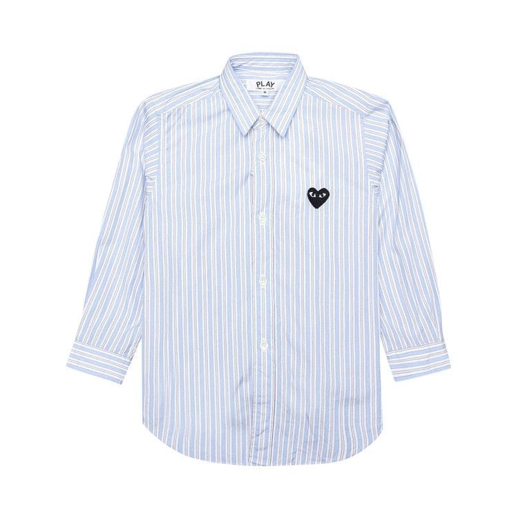 Comme des Garçons PLAY Long-Sleeve Striped Shirt White/Light Blue