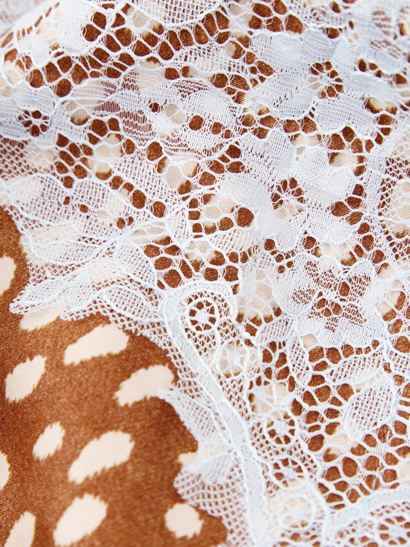 Never Fully Dressed Deer Print Mini Maeva Skirt Brown