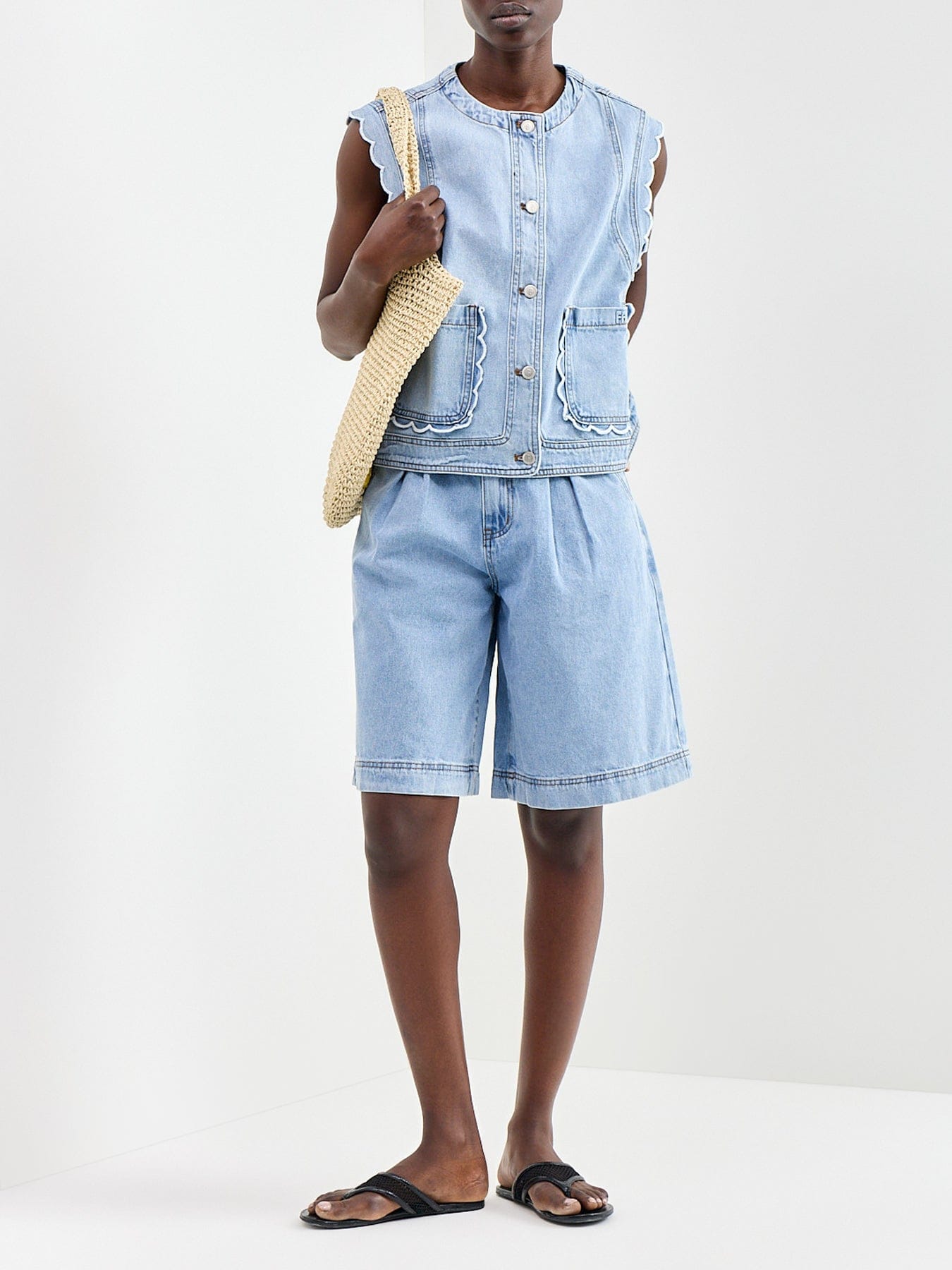 FRNCH Gaspare Bermuda Shorts Blue