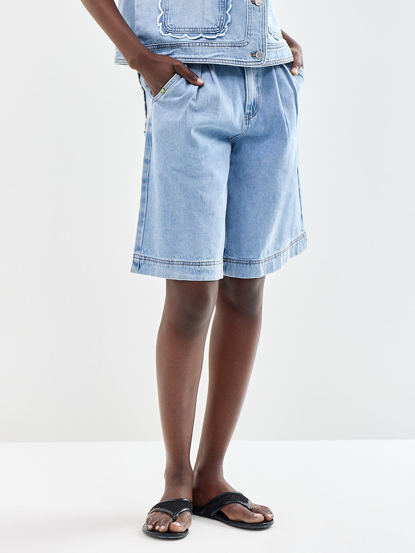 FRNCH Gaspare Bermuda Shorts Blue