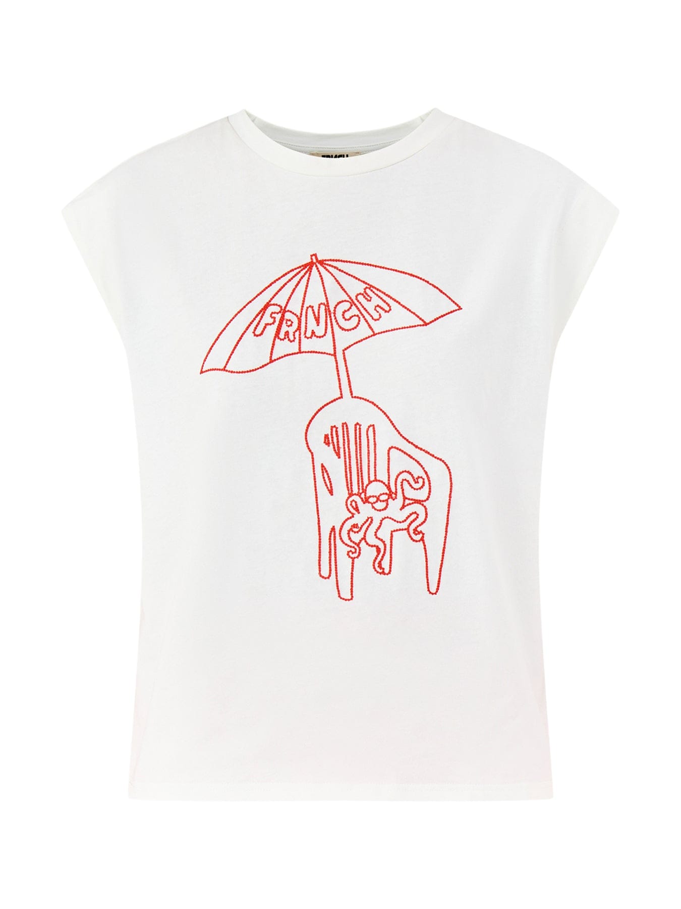 FRNCH Santino Graphic T - Shirt White