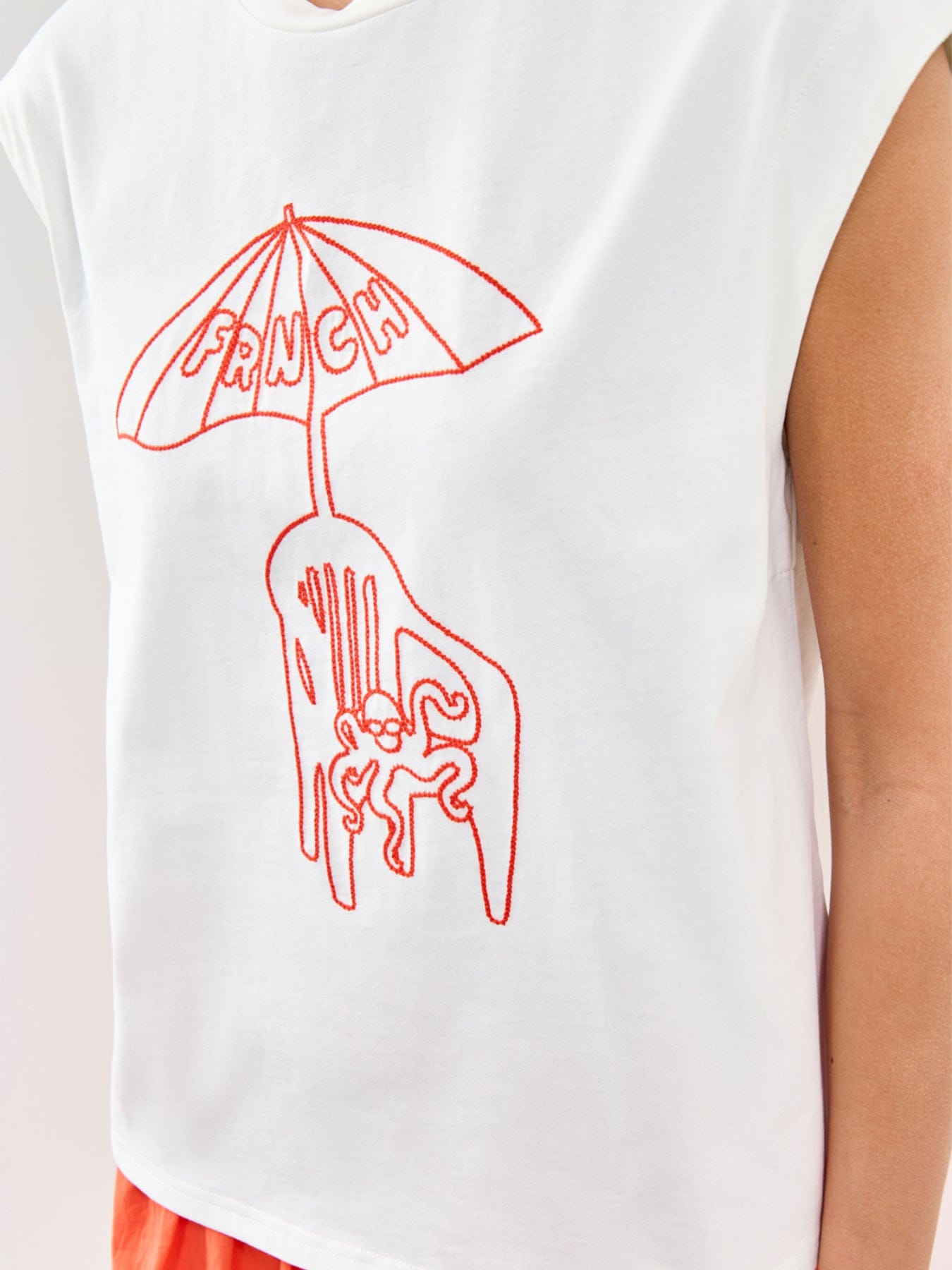 FRNCH Santino Graphic T - Shirt White