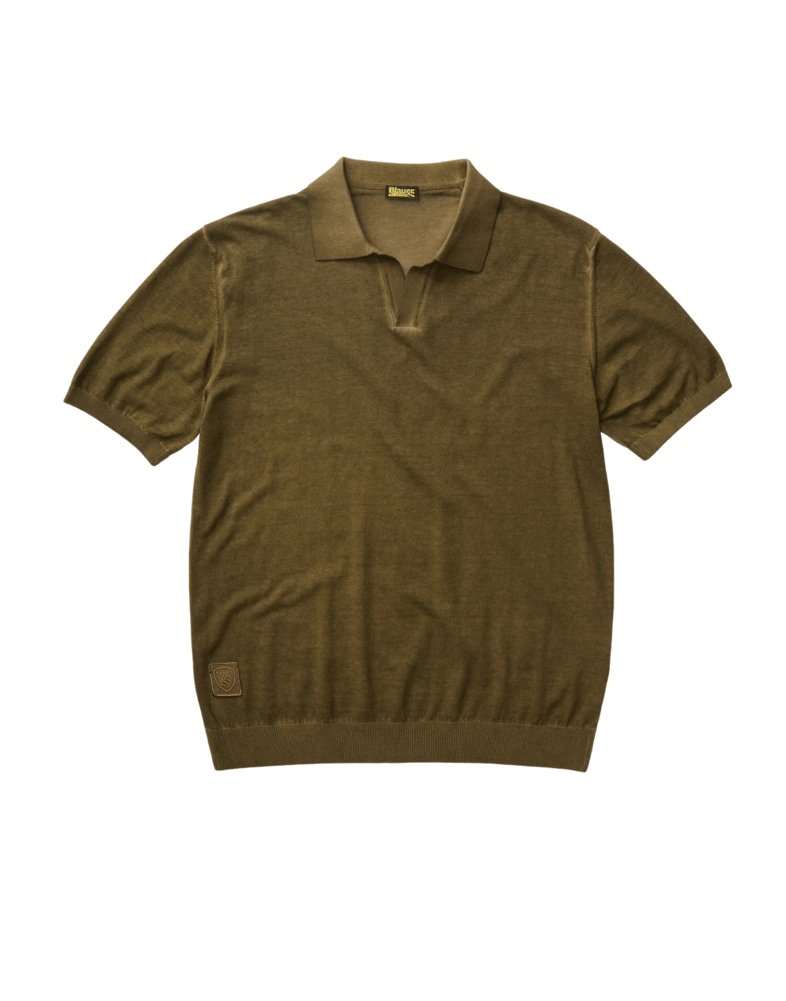 Polo Green Esmond Shaded Open - Neck Polo Shirt