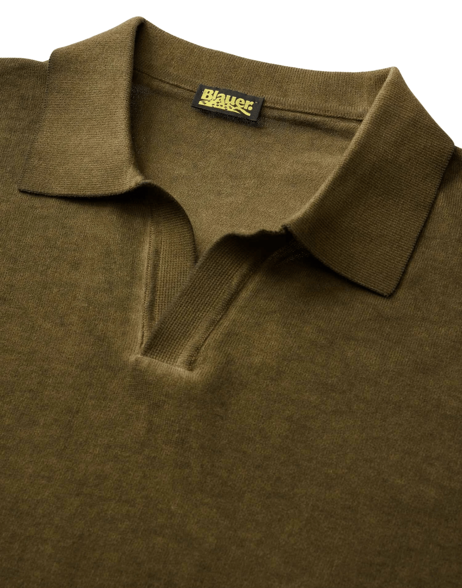 Polo Green Esmond Shaded Open - Neck Polo Shirt