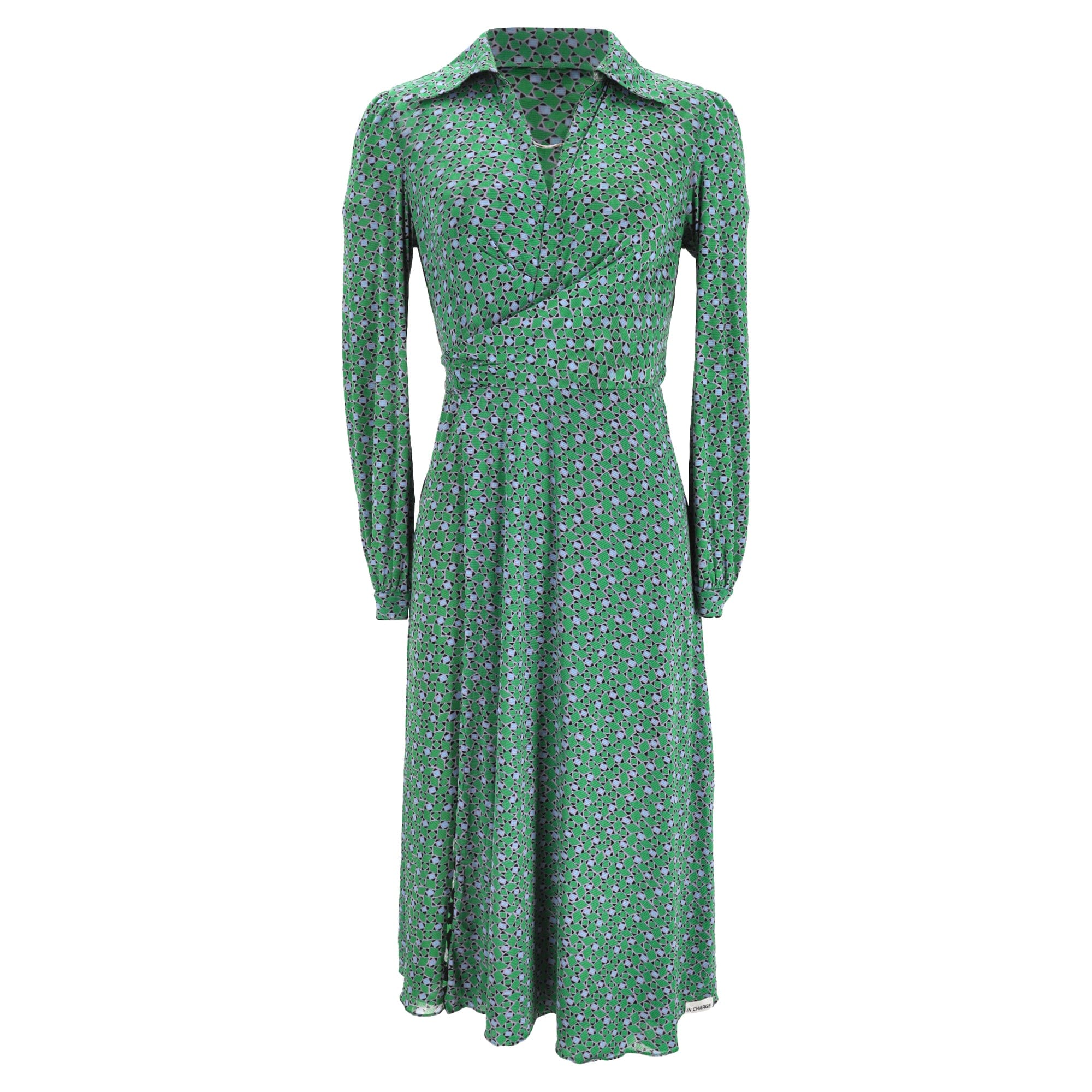 REVERSIBLE DVF Floral - Print Reversible Midi Wrap Dress in Multicolor Viscose