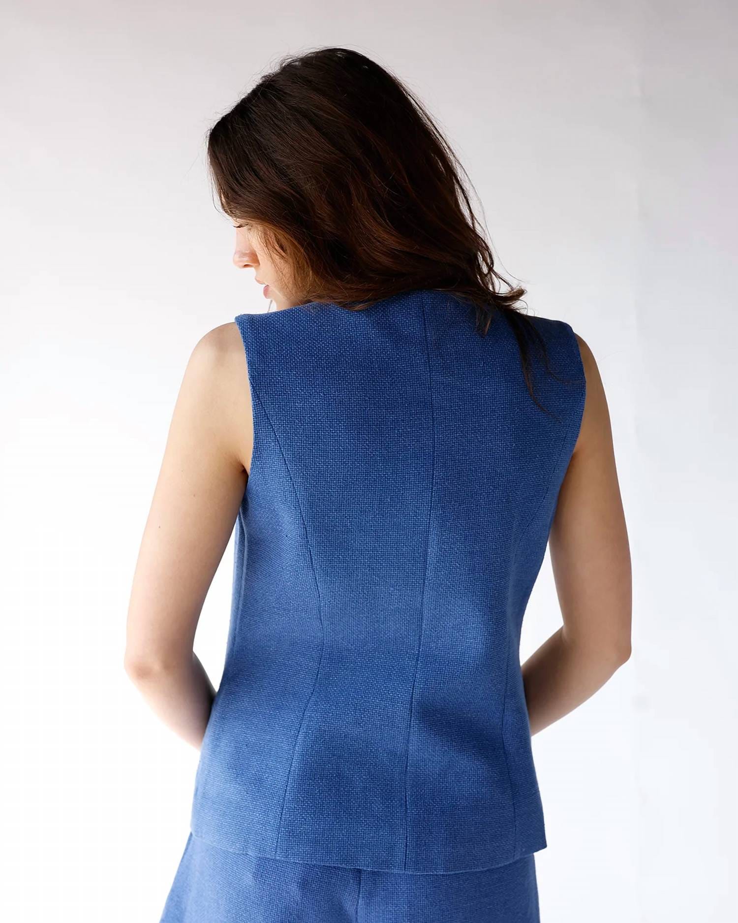 City Vest In Cobalt