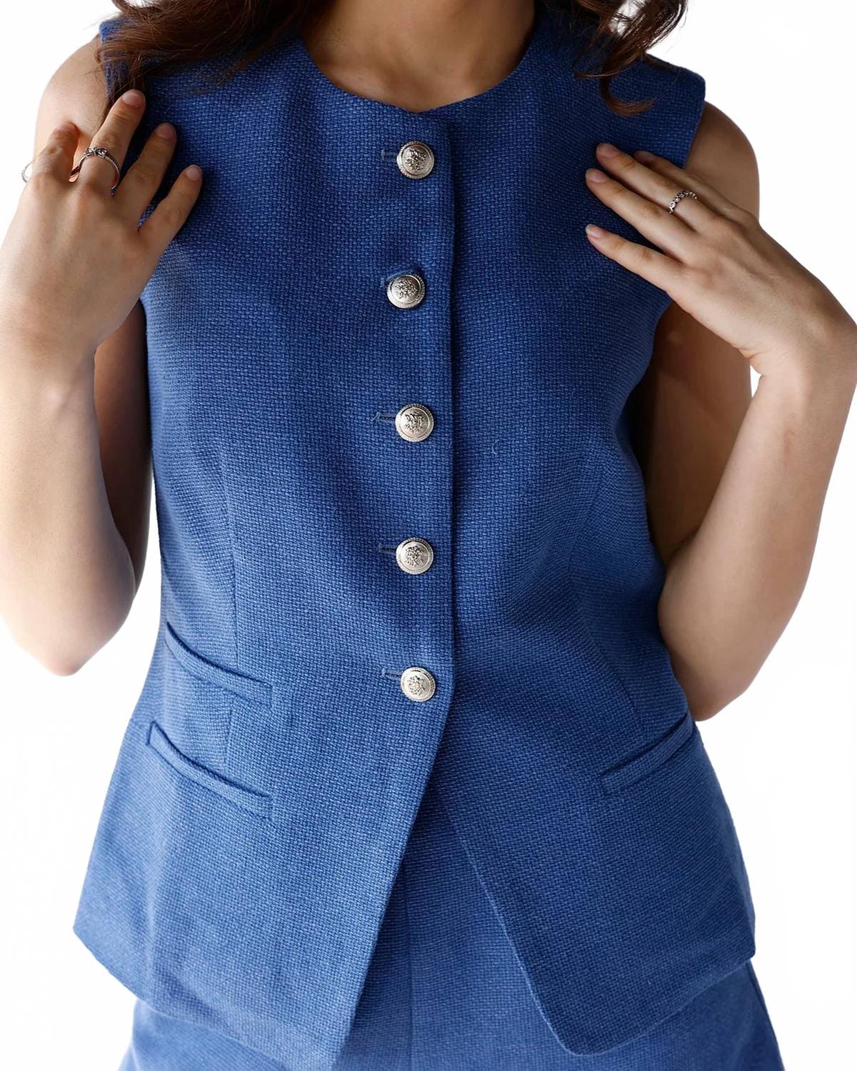 City Vest In Cobalt