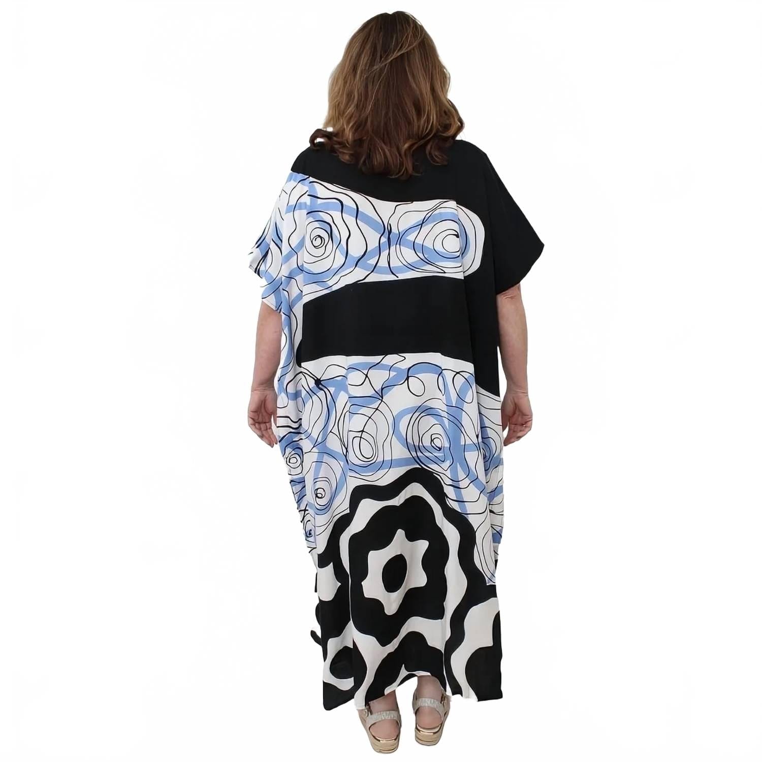 Blue Dahlia Kaftan Dress In Blue
