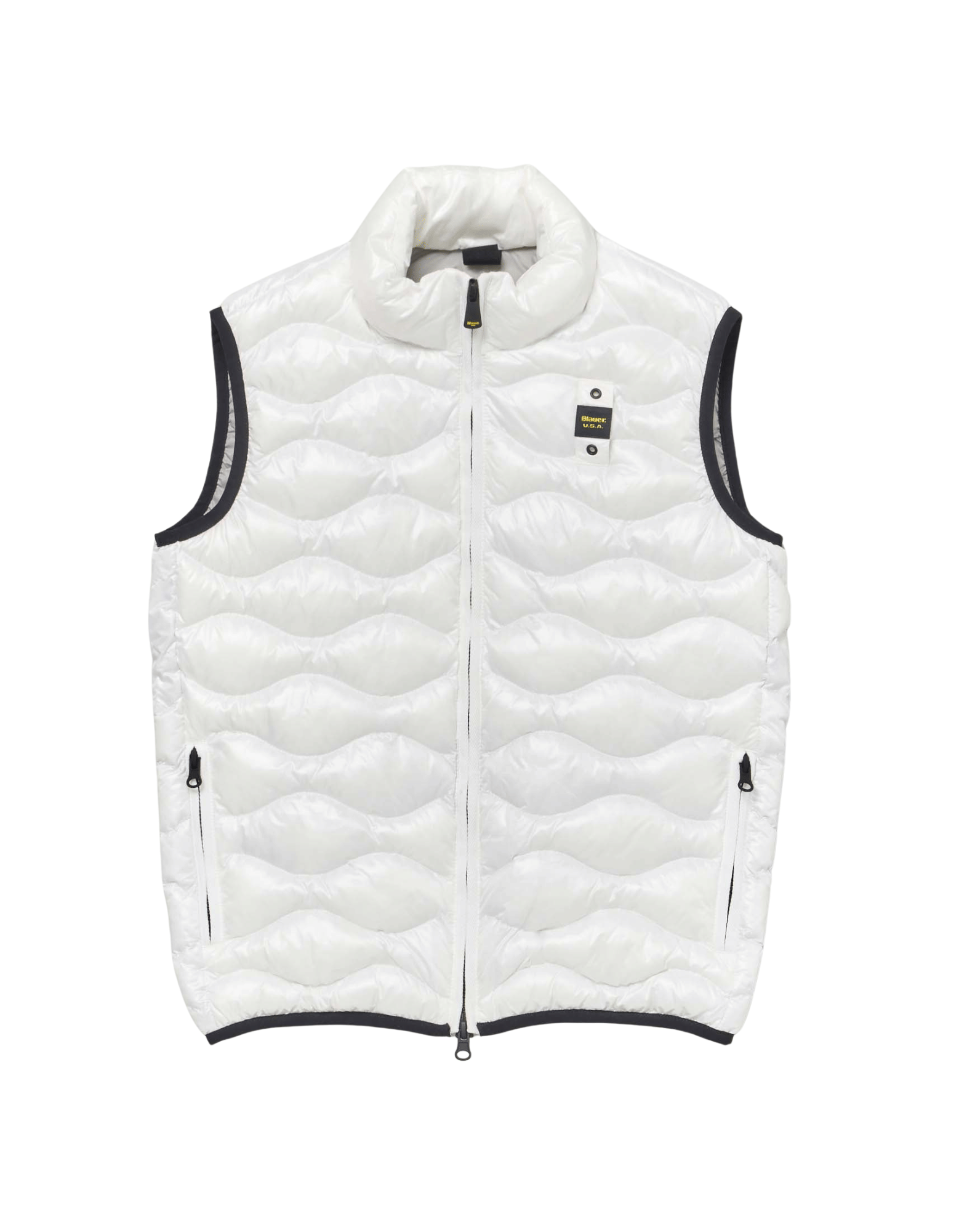 White Danny Lightweight Padded Nylon Vest