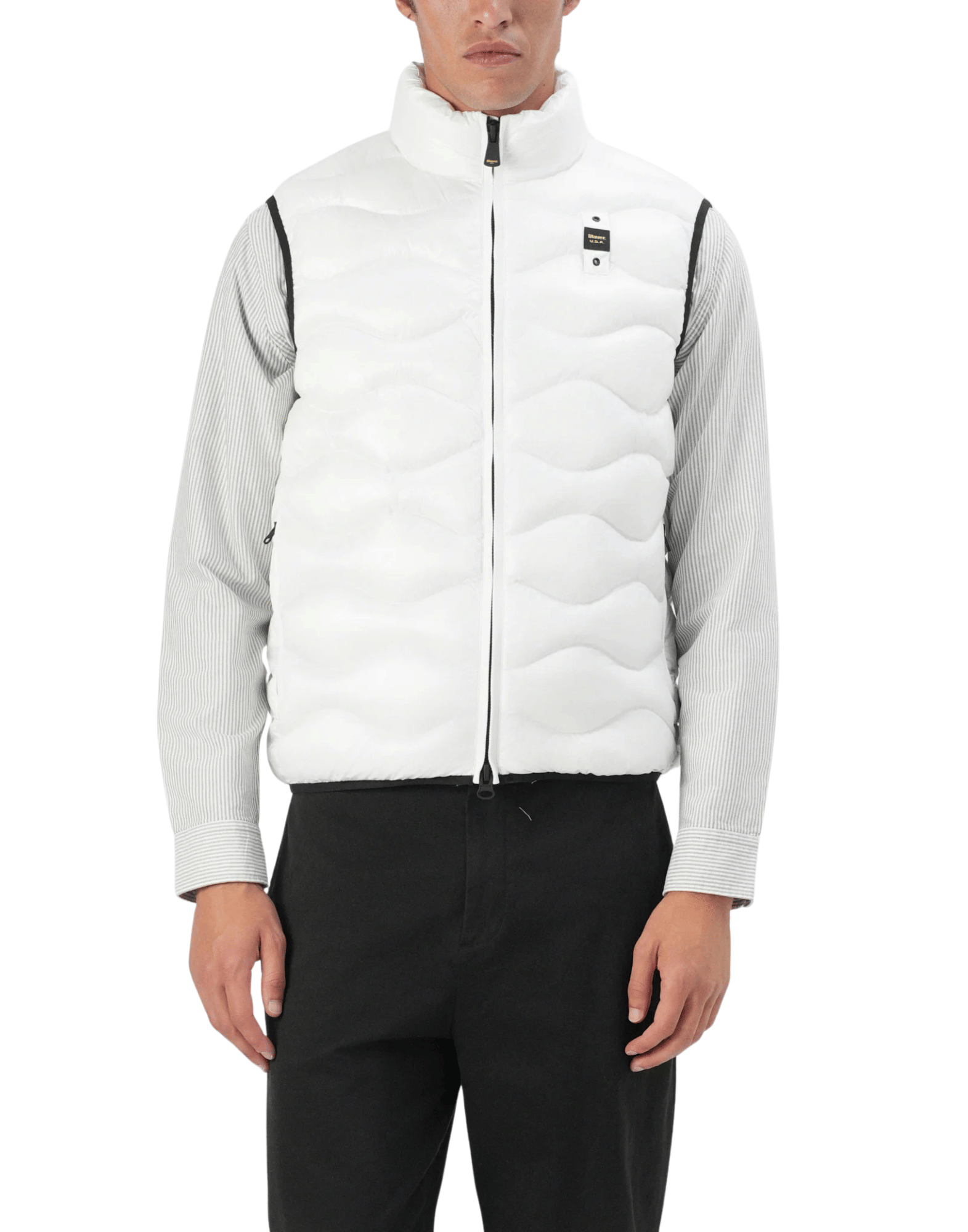 White Danny Lightweight Padded Nylon Vest
