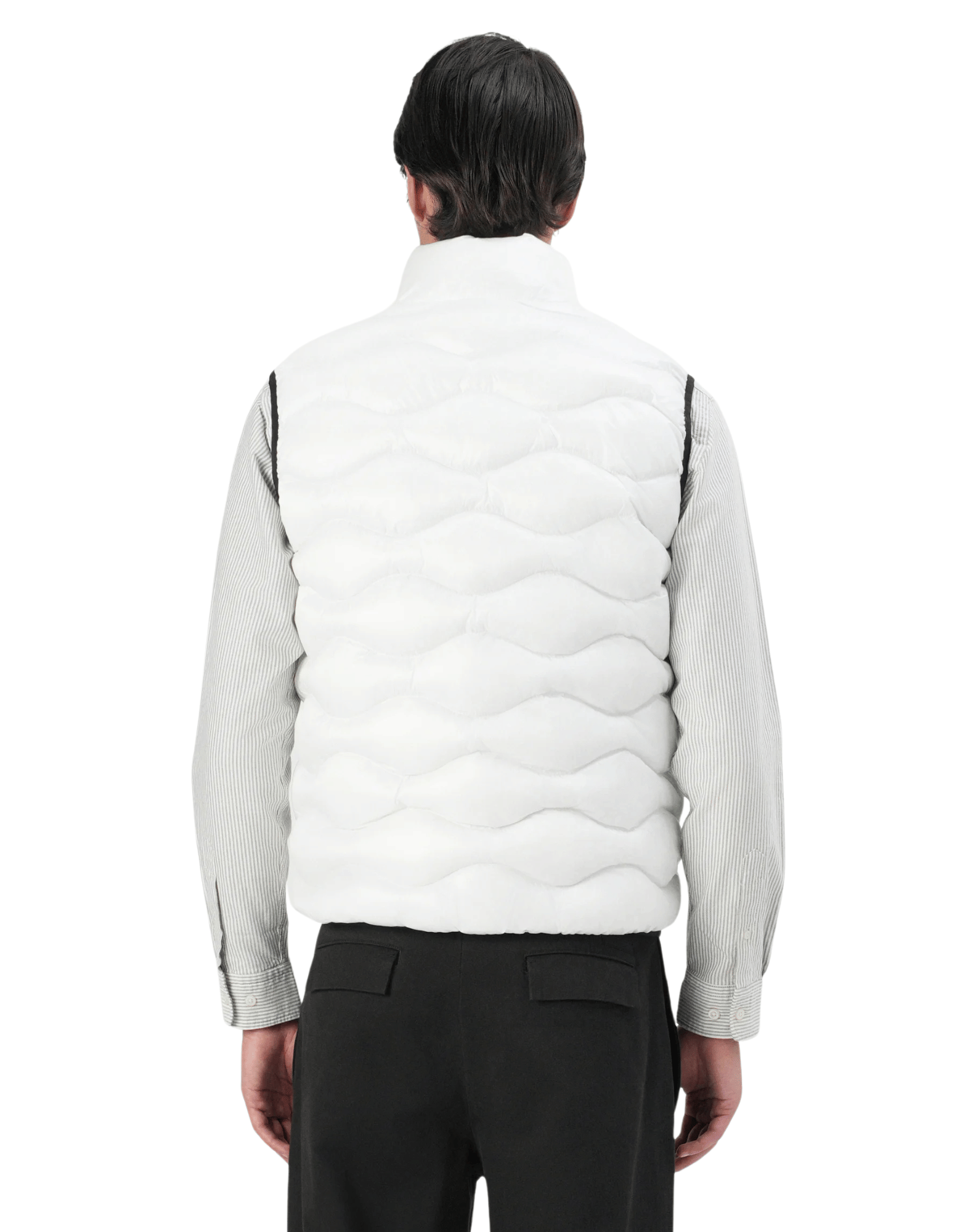 White Danny Lightweight Padded Nylon Vest