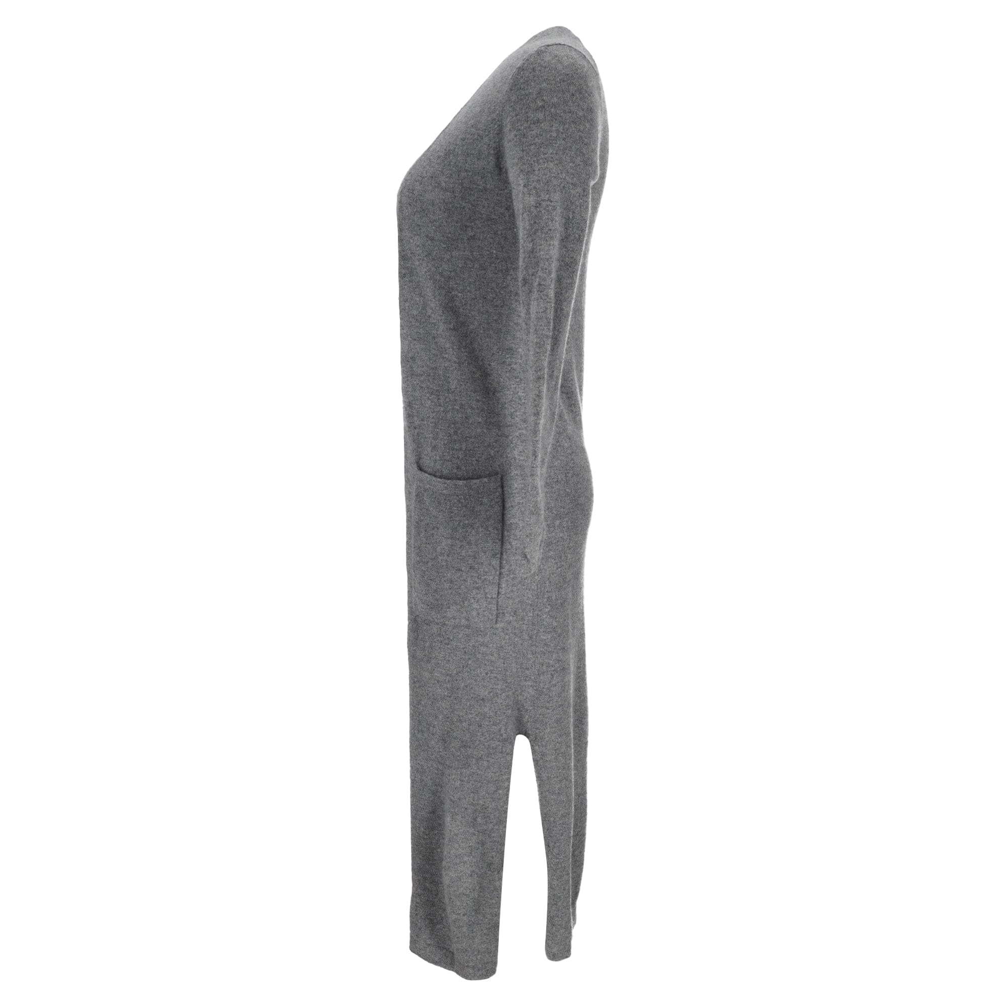 CASHMERE Theory Open Front Cardigan in Grey Cashmere