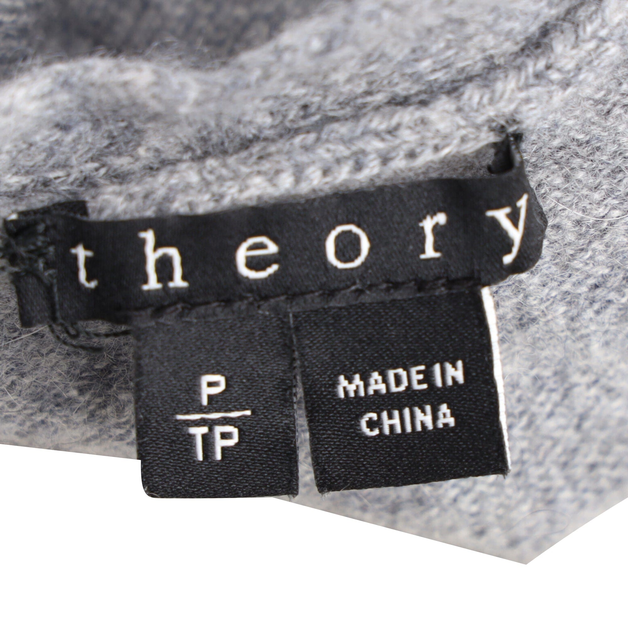 CASHMERE Theory Open Front Cardigan in Grey Cashmere