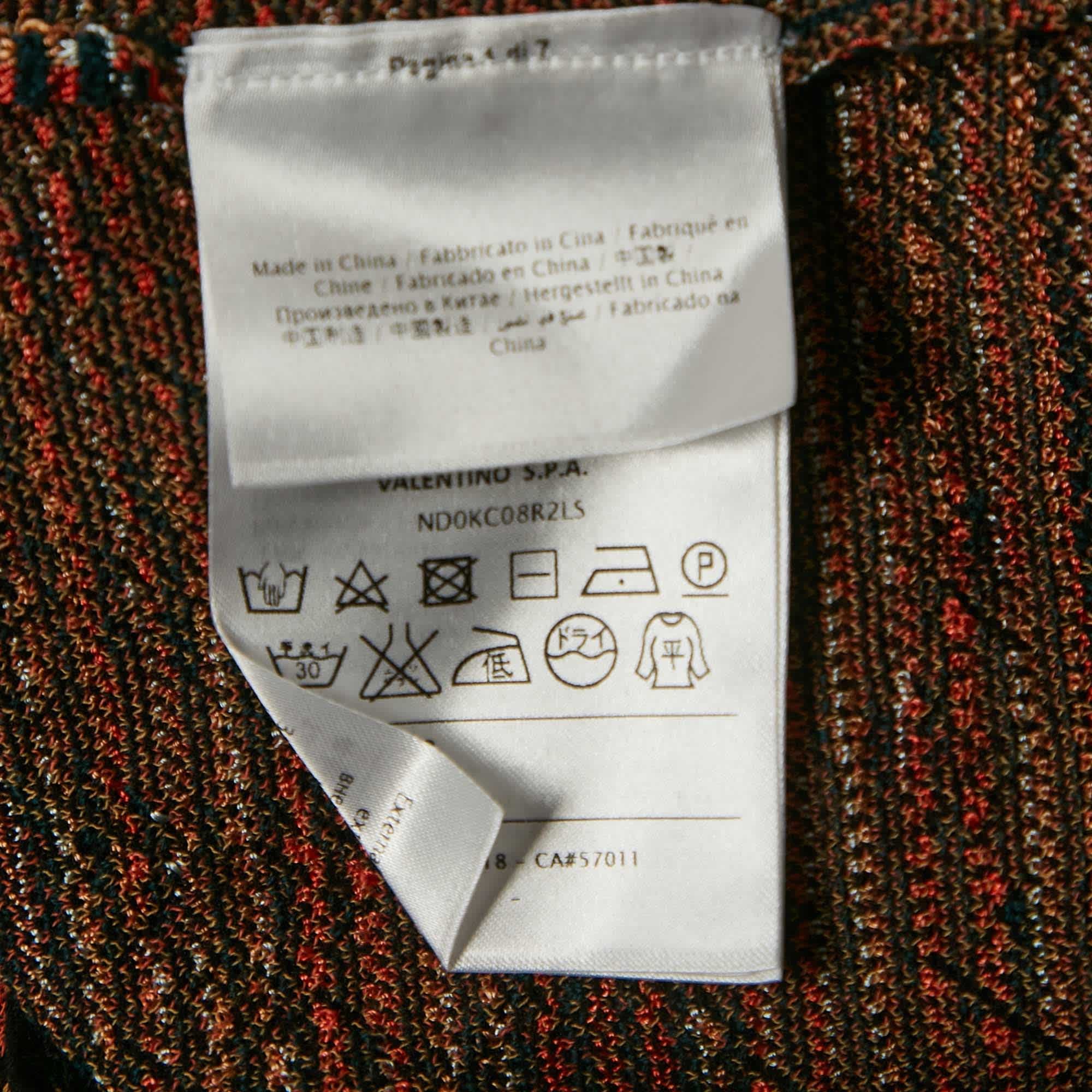 M Missoni Multicolor Patterned Knit Sweater Top