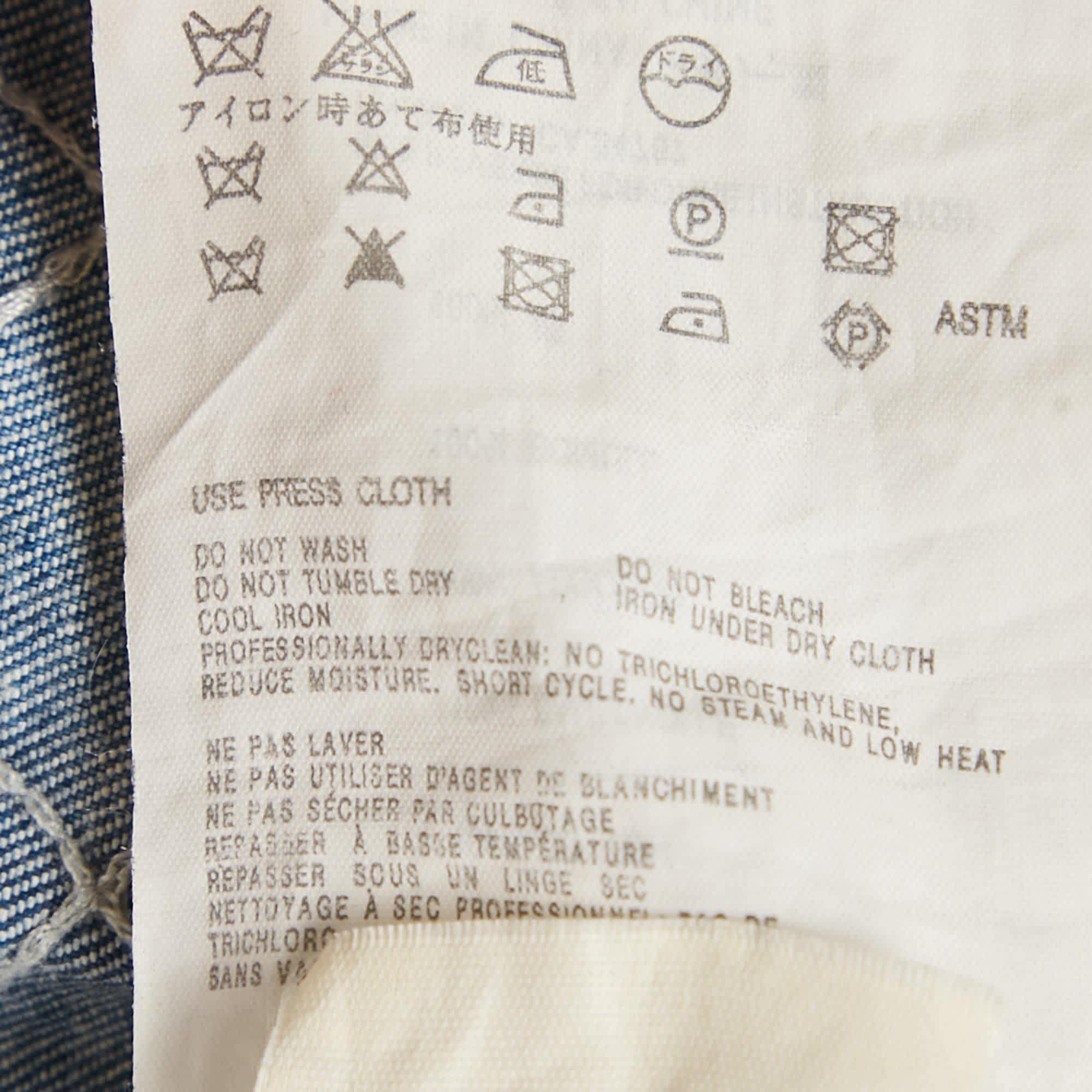 Blue Denim Mini Skirt M/waist 27"