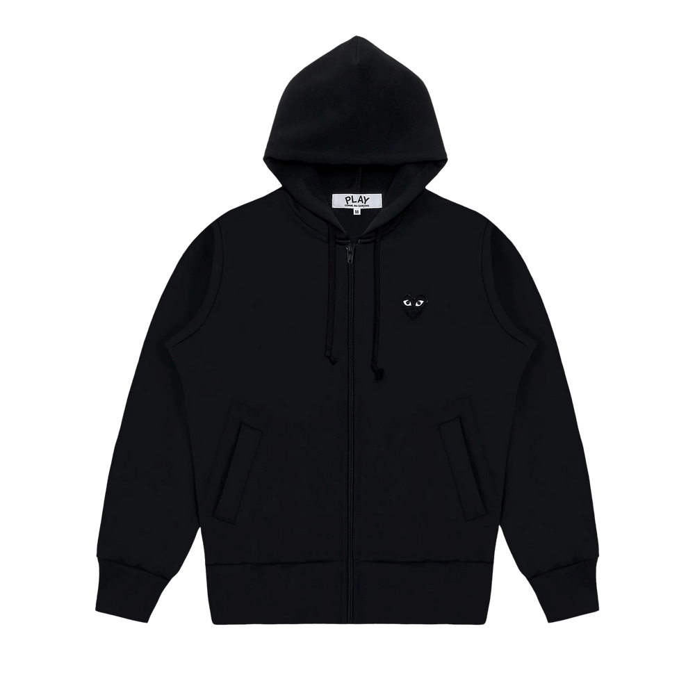 Comme des Garçons PLAY Zip-Up Sweatshirt Black