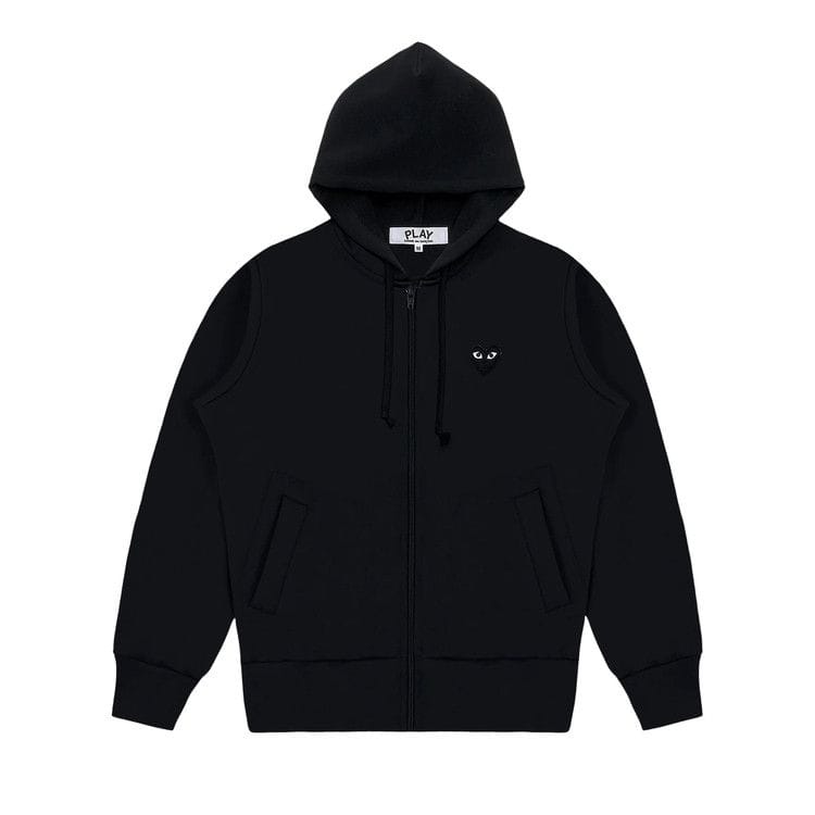 Comme des Garçons PLAY Zip-Up Sweatshirt Black