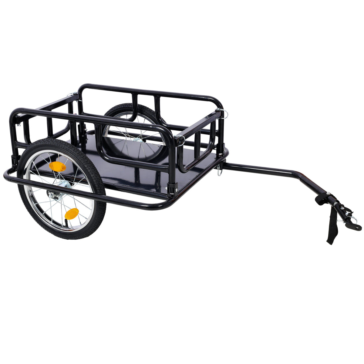 And Streamdale Foldable Bike Cargo Trailer with Universal Hitch and 16" Wheels