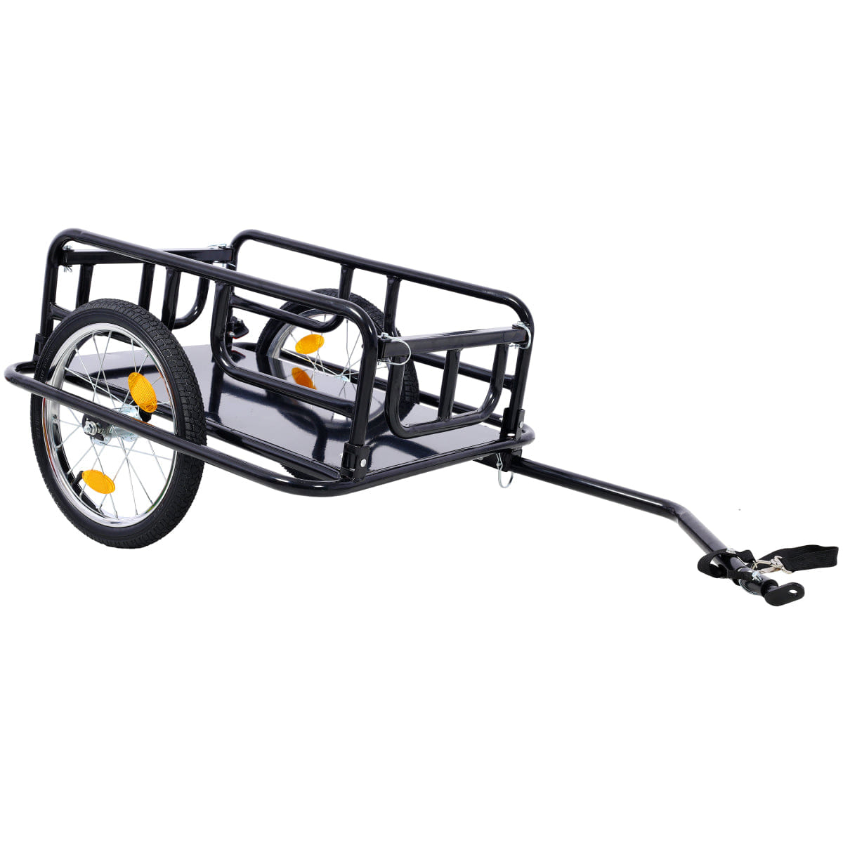 And Streamdale Foldable Bike Cargo Trailer with Universal Hitch and 16" Wheels