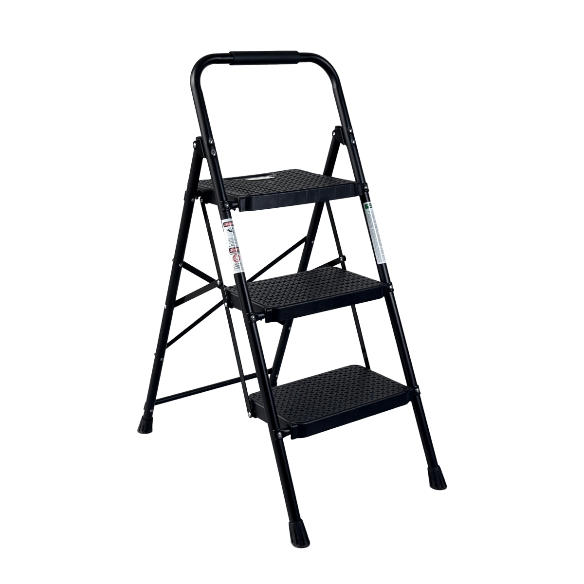 Anti Streamdale 3 - Step Folding Steel Ladder with Anti - Slip Pedals