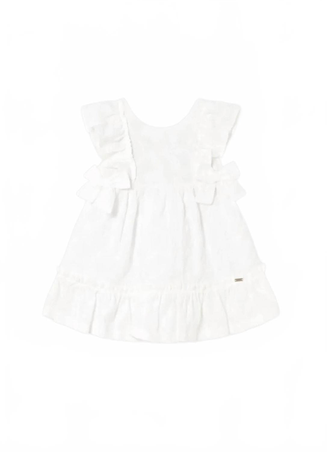 WHITE* Embroidered Eyelet Dress In White