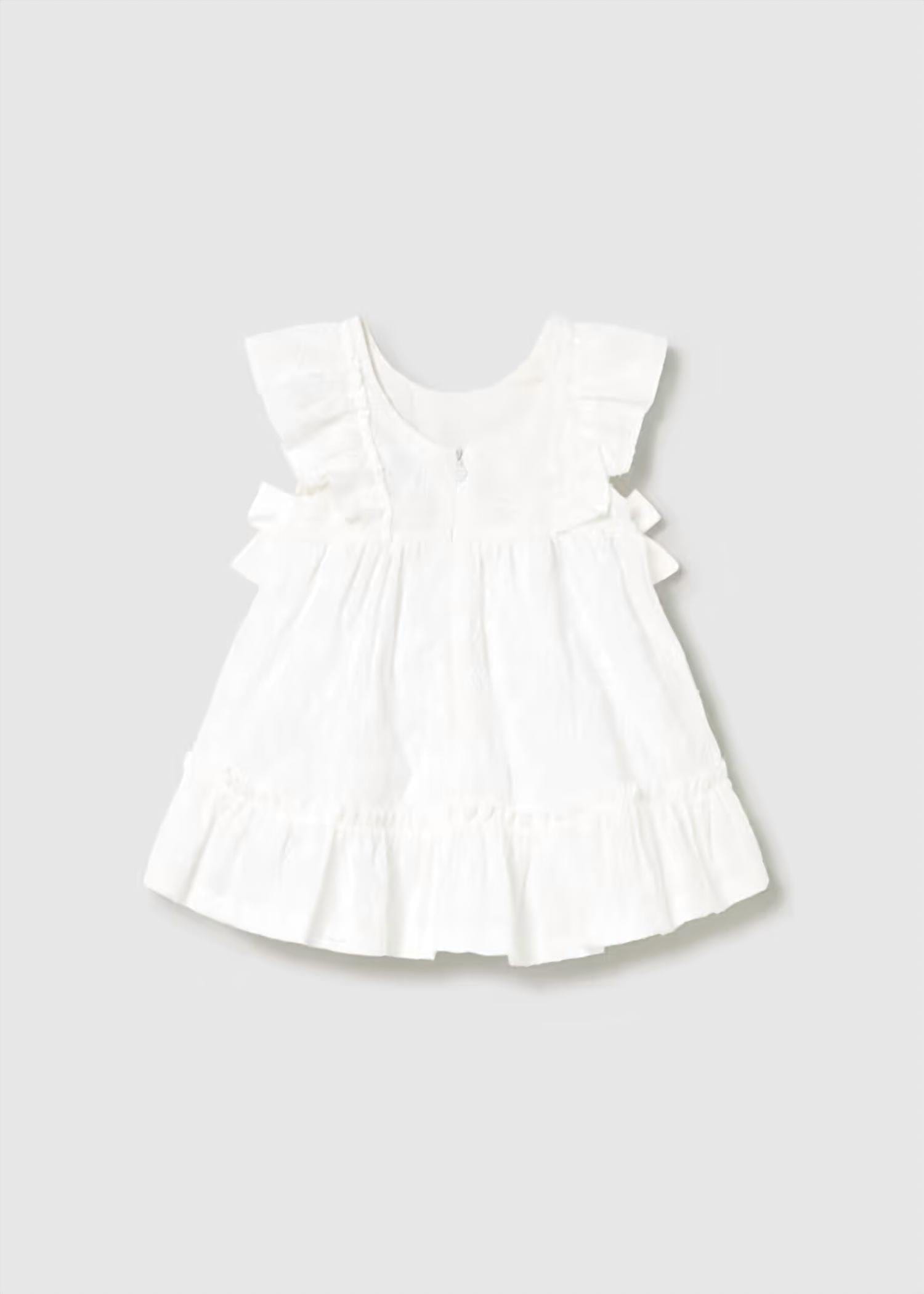 WHITE* Embroidered Eyelet Dress In White