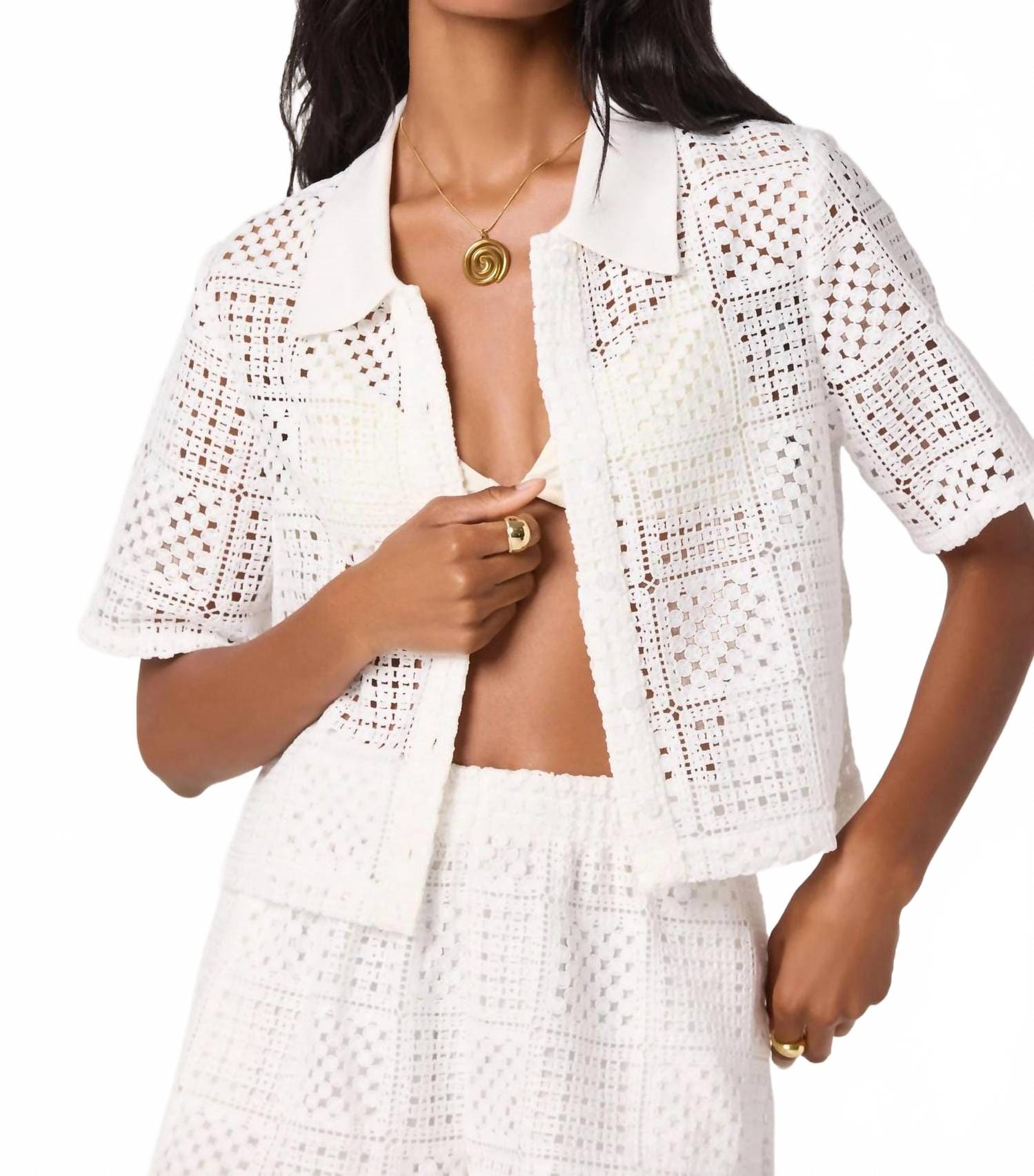 WHITE* Loren Shirt In White