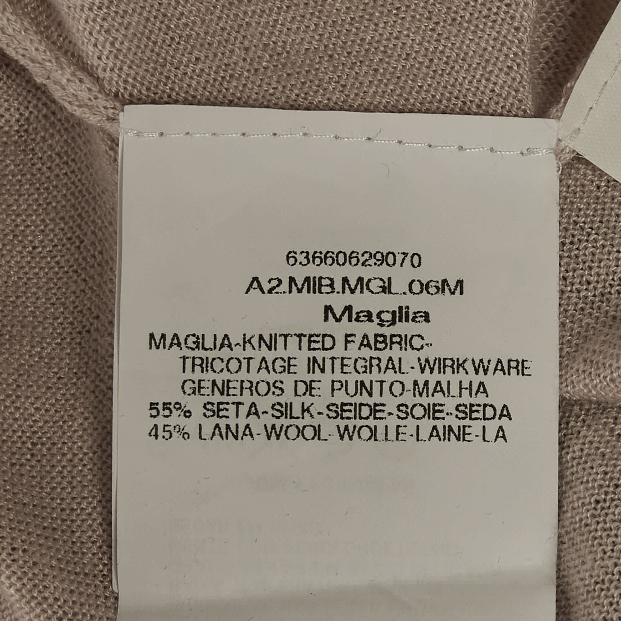 Max Mara Studio Beige Knit Turtle Neck Sweater