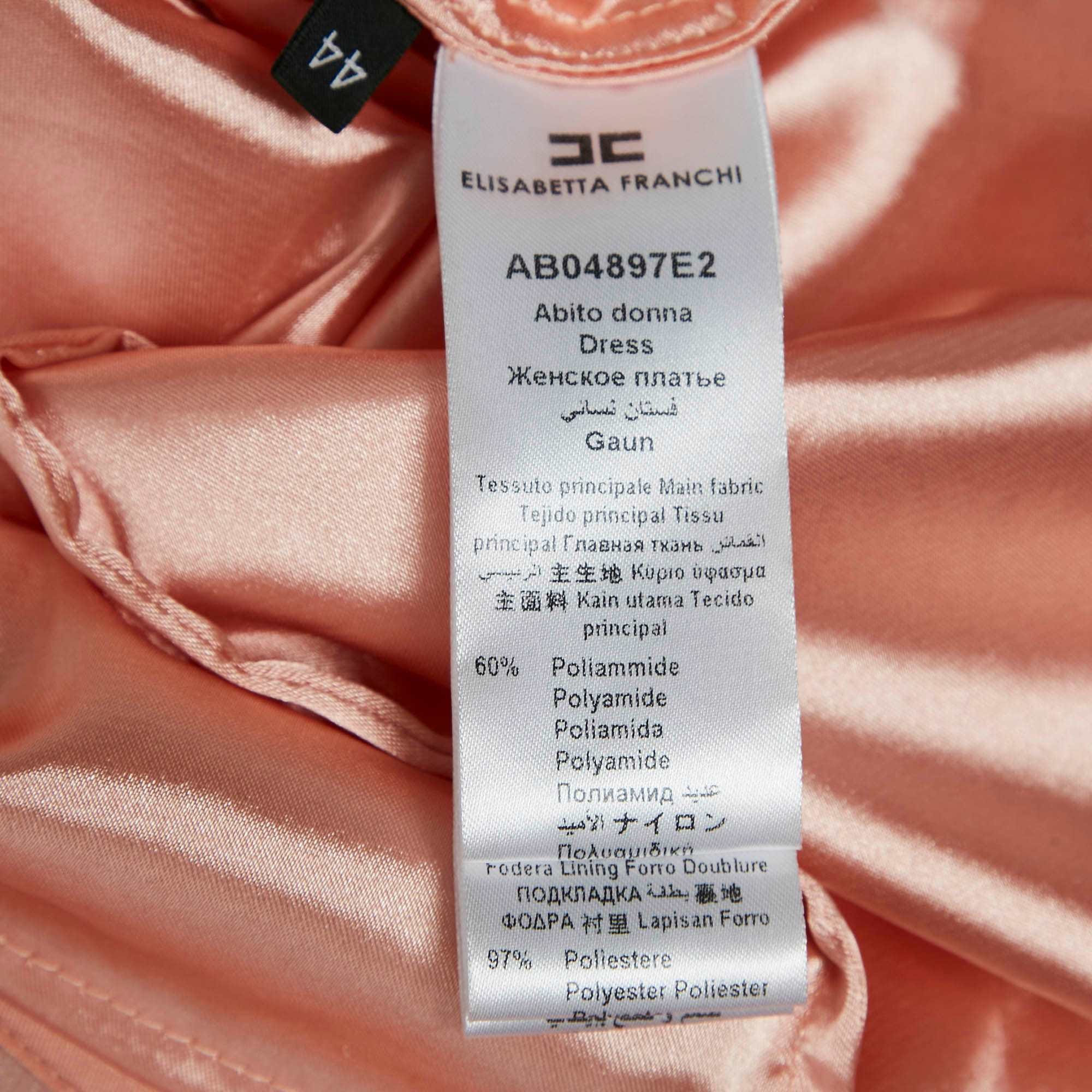 And Pink Lace And Satin Ruffled Mini Dress