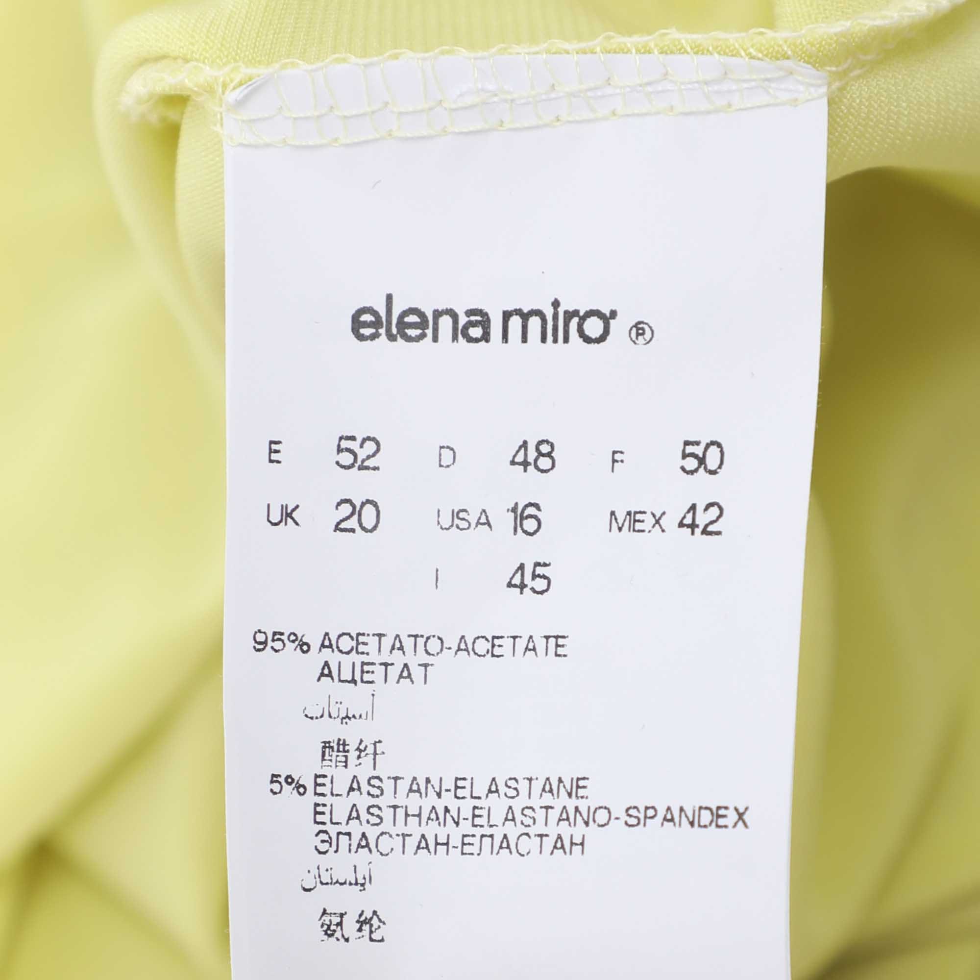 Elena Miro Yellow Jersey Sleeveless Top