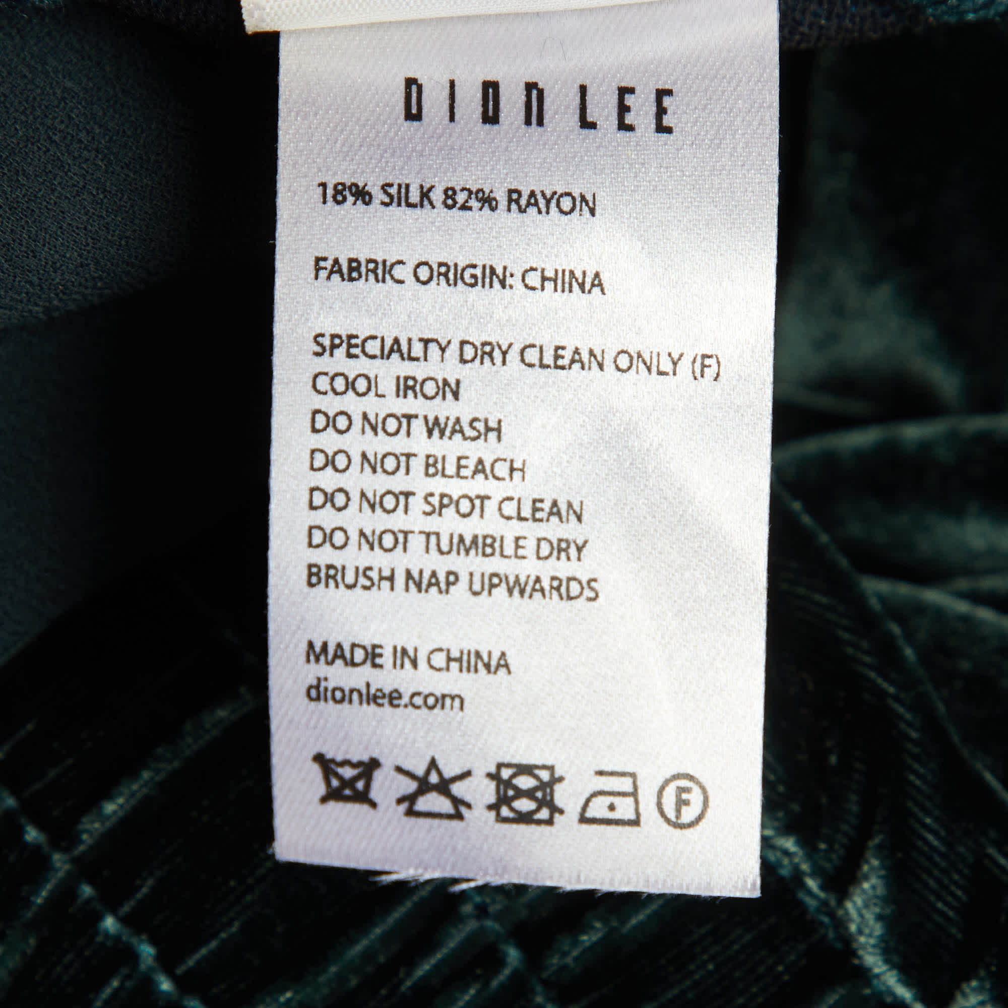 Blue Velvet Dion Lee Green/blue Velvet Straight Fit Trousers