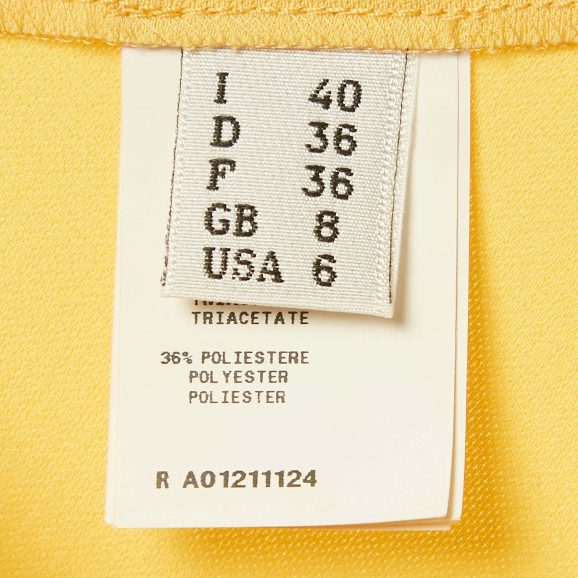 Yellow Cheap And Chic Yellow Crepe Flared Maxi Skirt