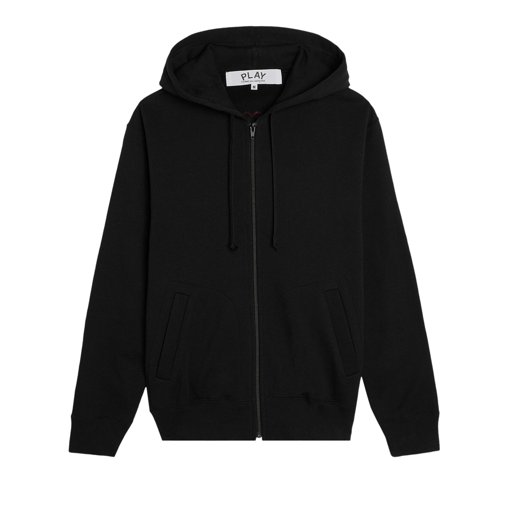 Comme des Garçons PLAY Heart Back Emblem Hooded Zip Up Black