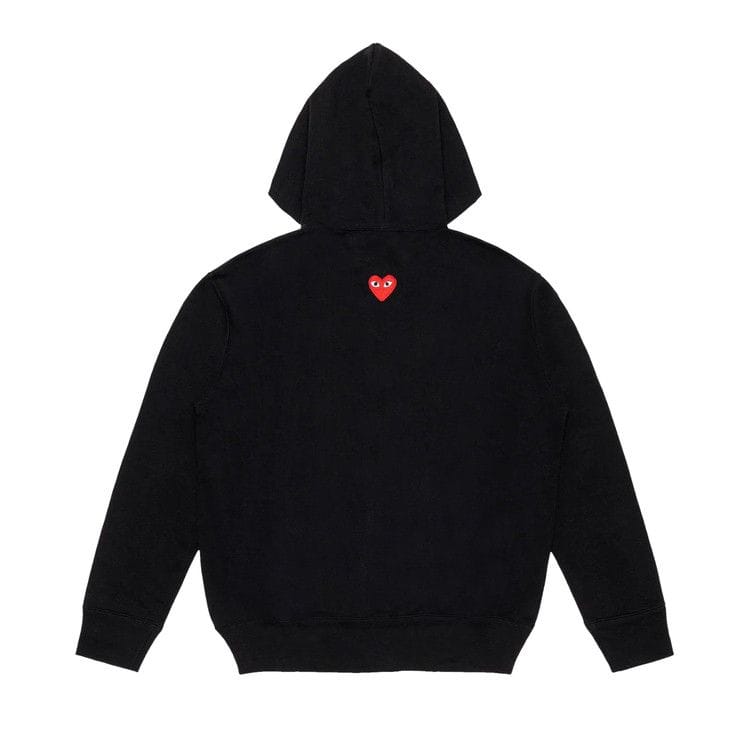 Comme des Garçons PLAY Heart Back Emblem Hooded Zip Up Black