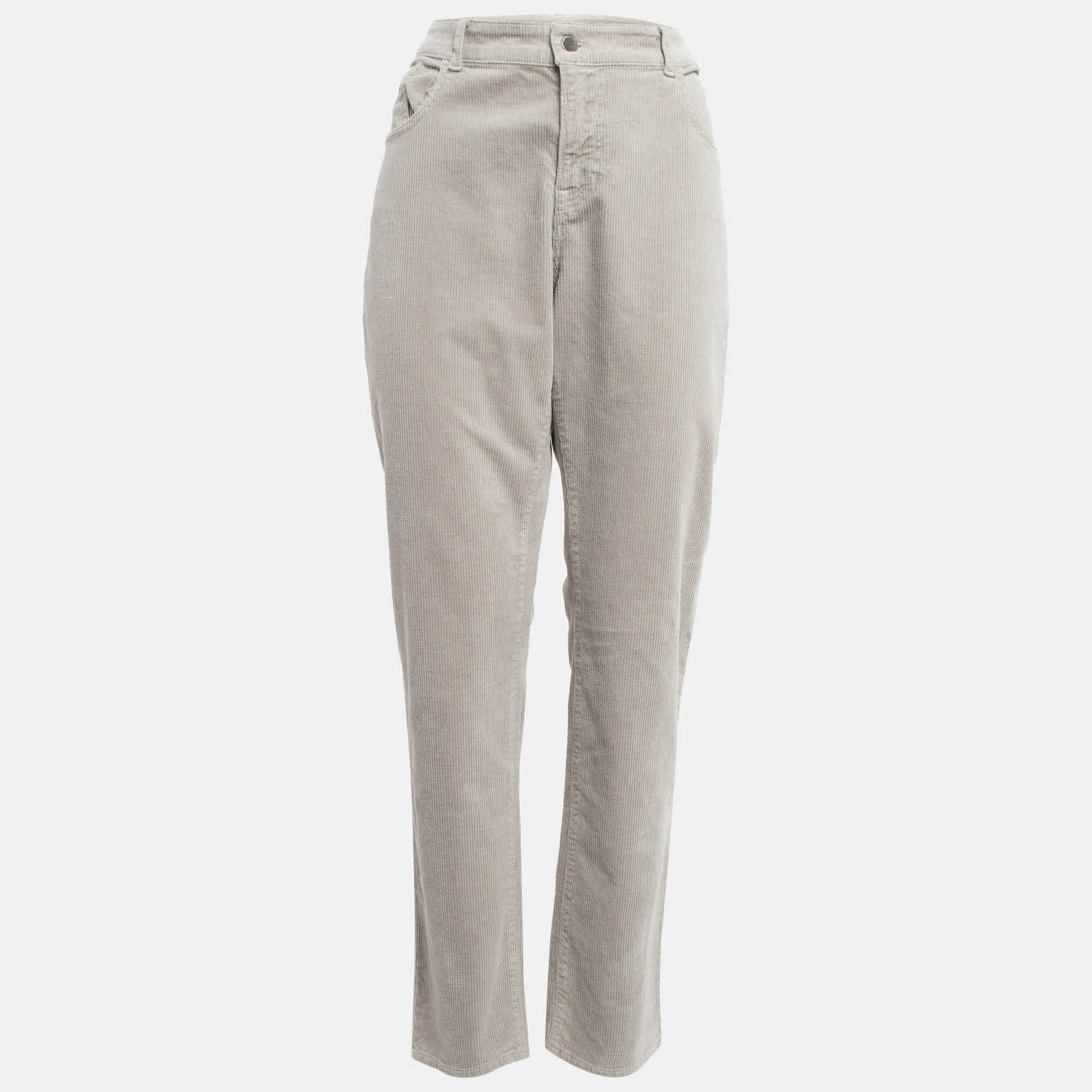 Corduroy Beige Corduroy High Rise Skinny Jeans L Waist 32"